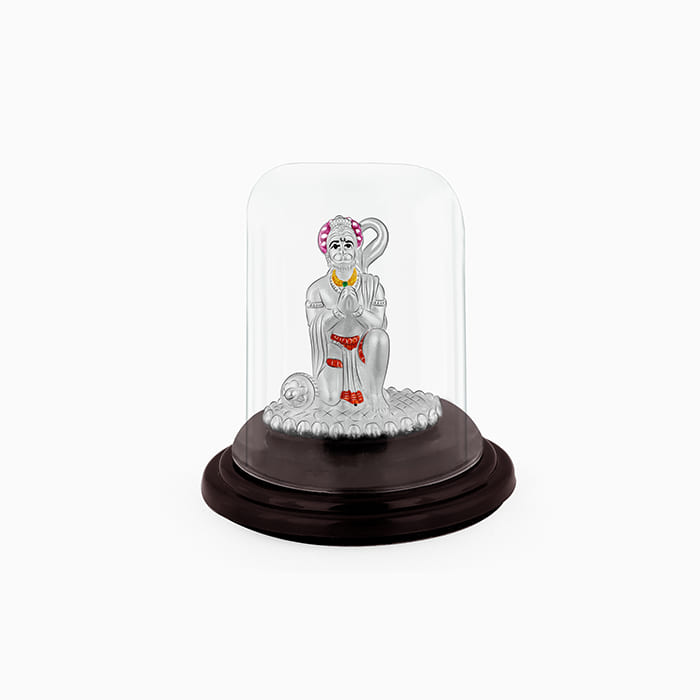 GIVA Jewellery Silver Pavanputra Hanuman Idol - view 2