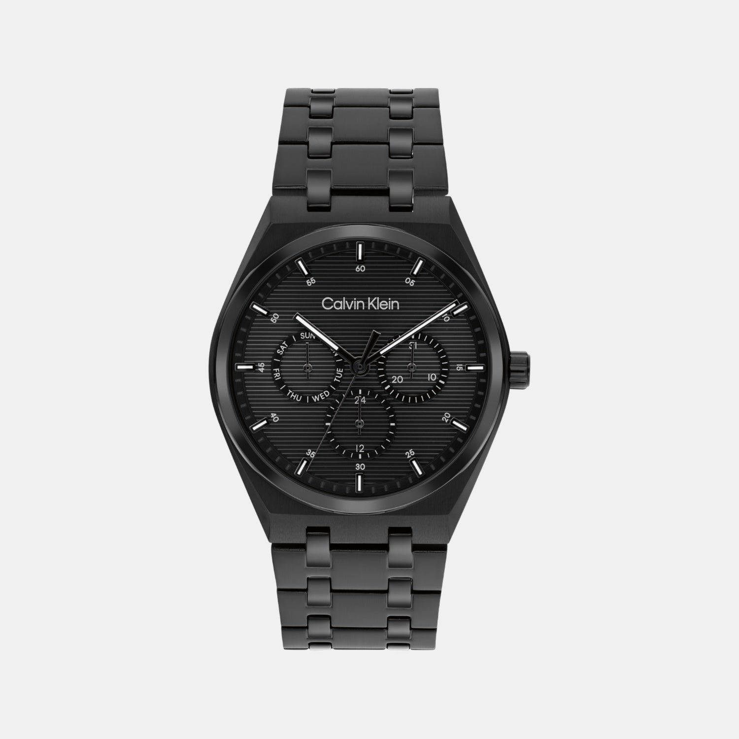 Calvin Klein Ck Motion Men Quartz Black Dial Multi-Function Stainless Steel Watch 25200522