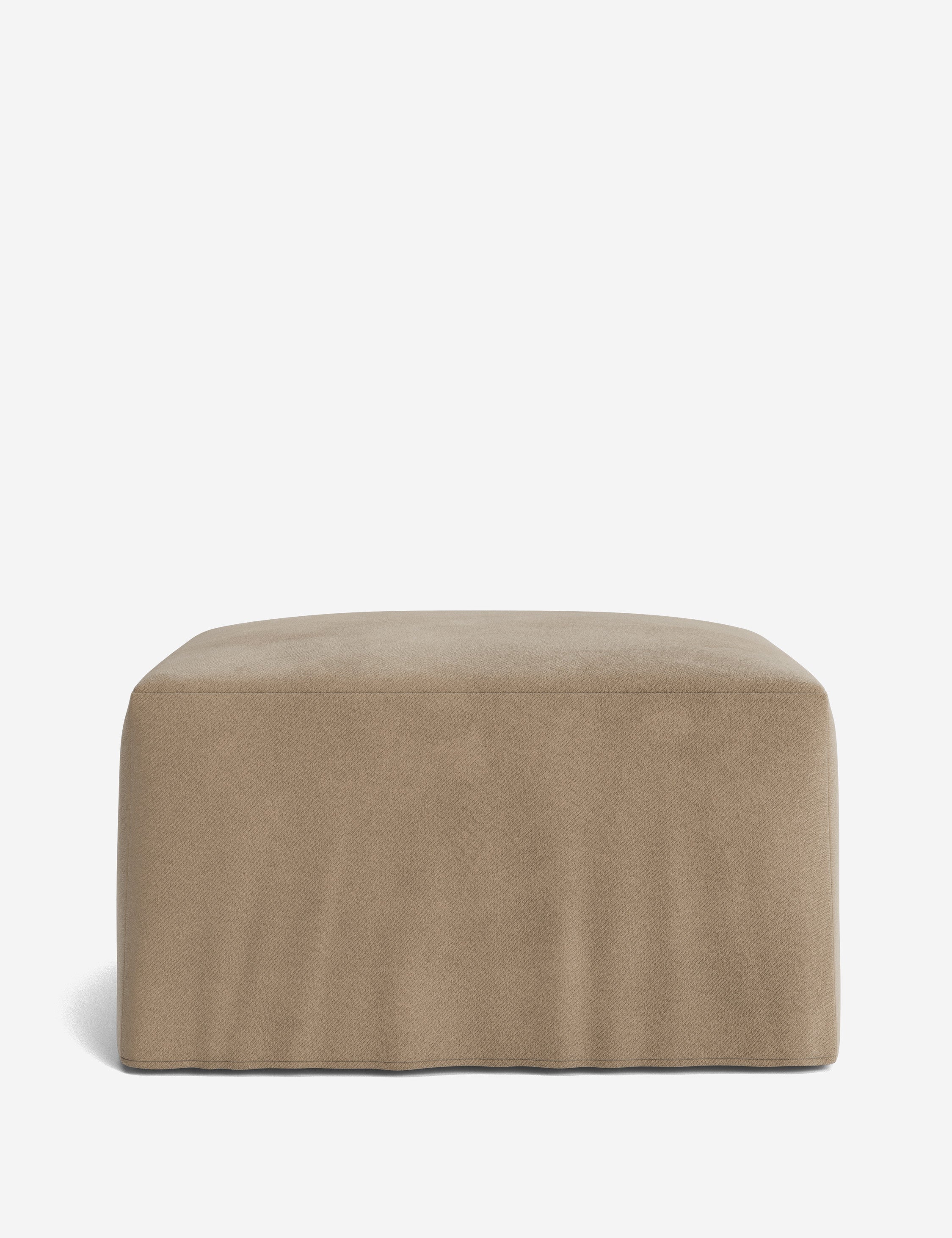 Lulu and Georgia Portola Slipcover Ottoman - view 20