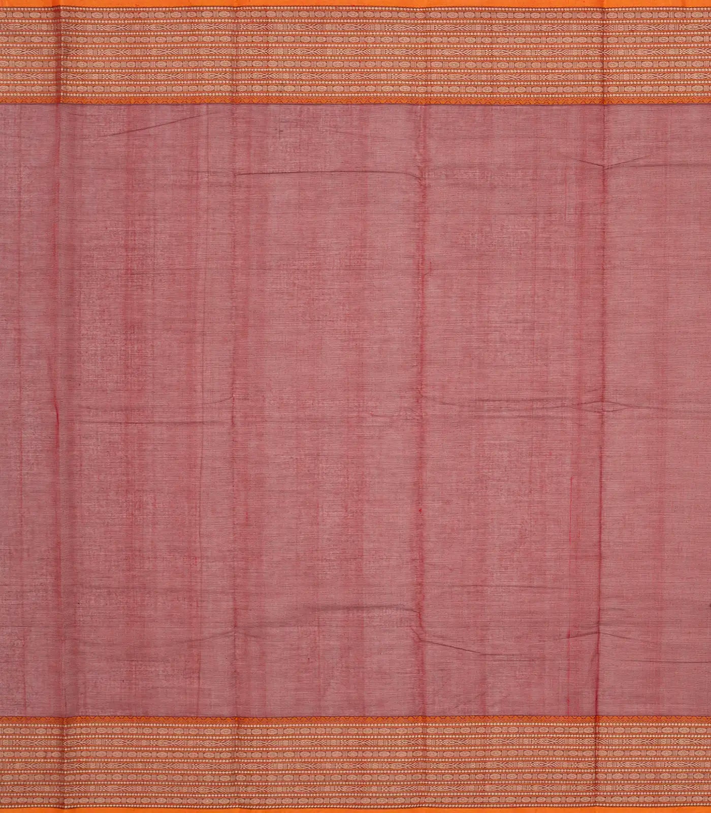RmKV Crimson Handloom Kanchi Cotton Saree With Buttas-Crimson - view 4