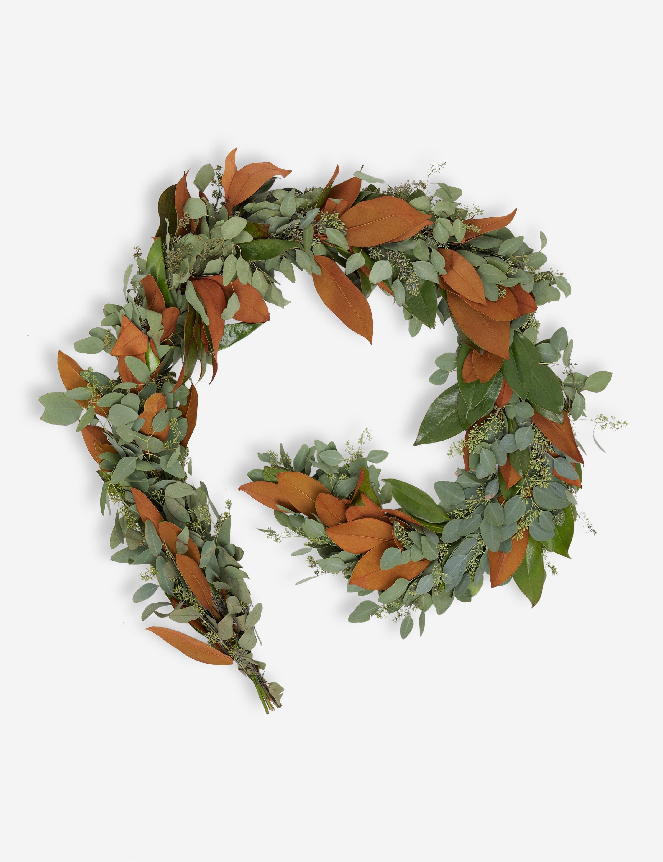 Lulu and Georgia Fresh Handmade Magnolia and Seeded Eucalyptus Garland