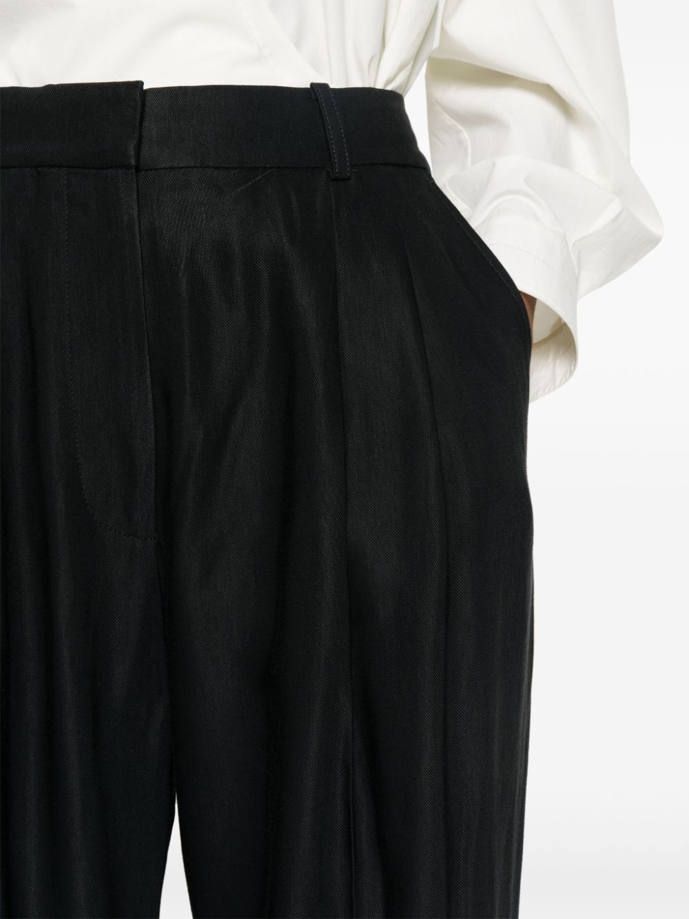 Studio Nicholson Pre Wool wide leg trousers – Viscose 84% Linen 16% - view 3