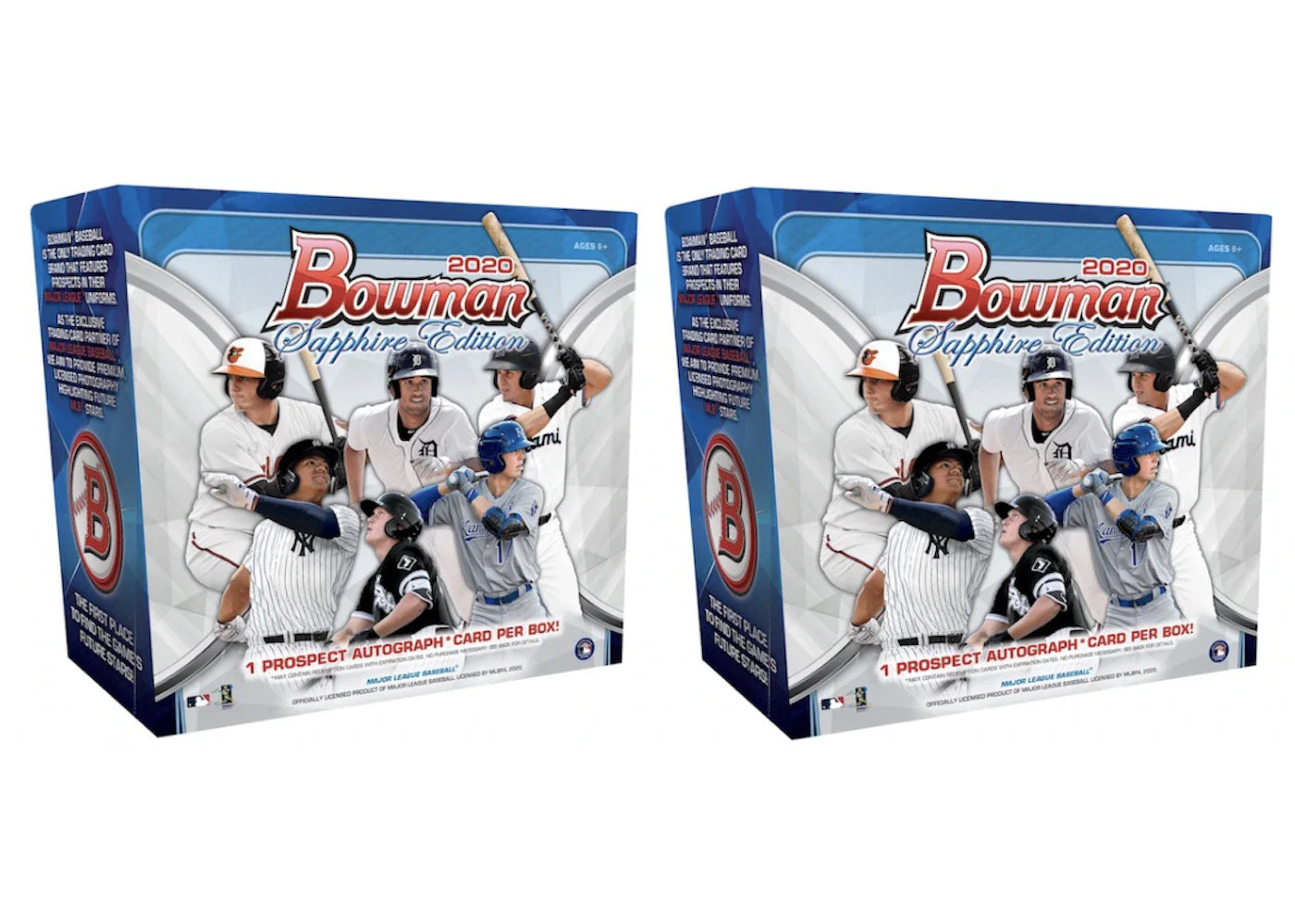 2020 Bowman Sapphire Edition Baseball Box 2X Lot