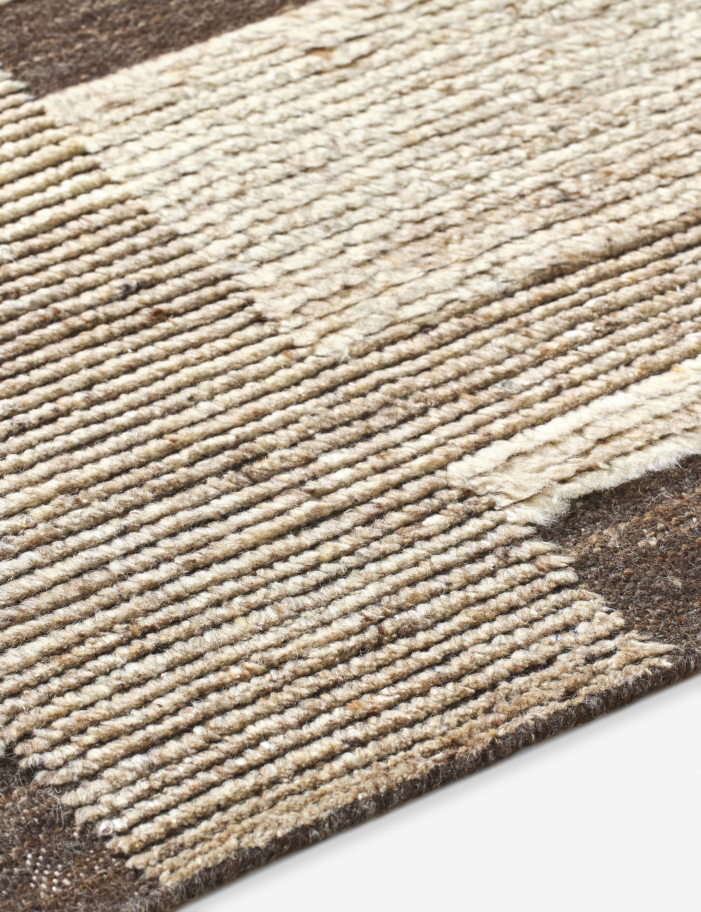 Lulu and Georgia Sedra Hand-Knotted Wool Rug – Brown and Beige - view 8