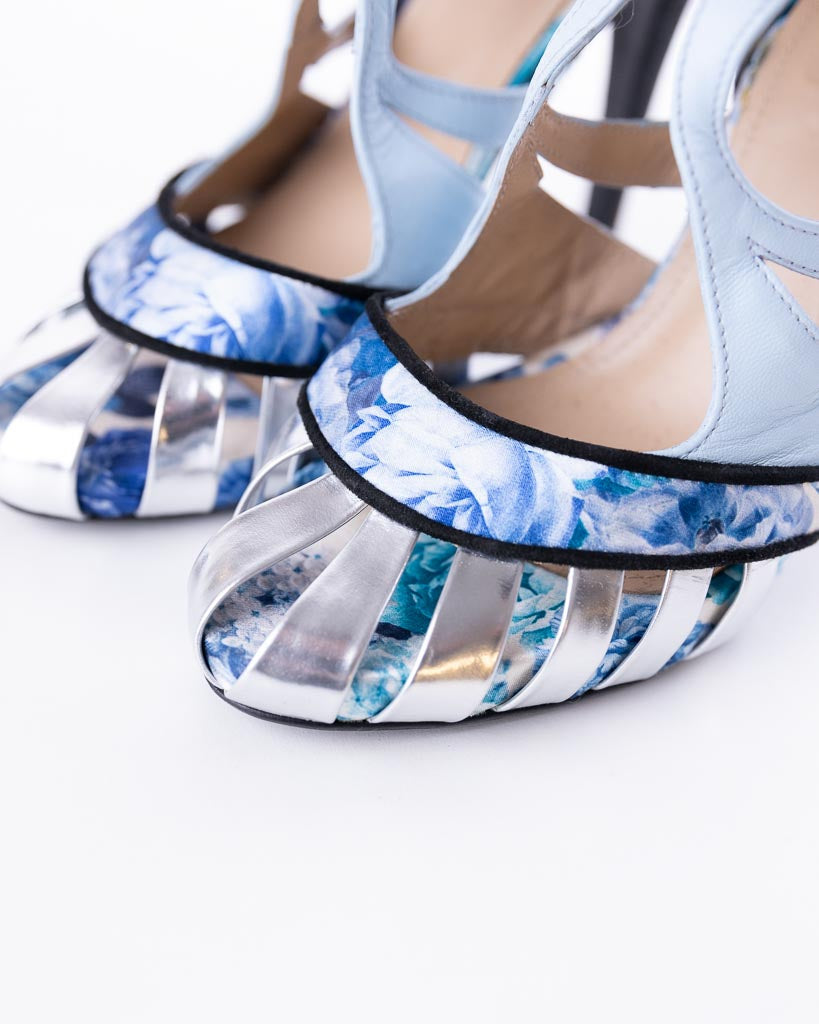 Miss Garcia Blue High Heels - view 3