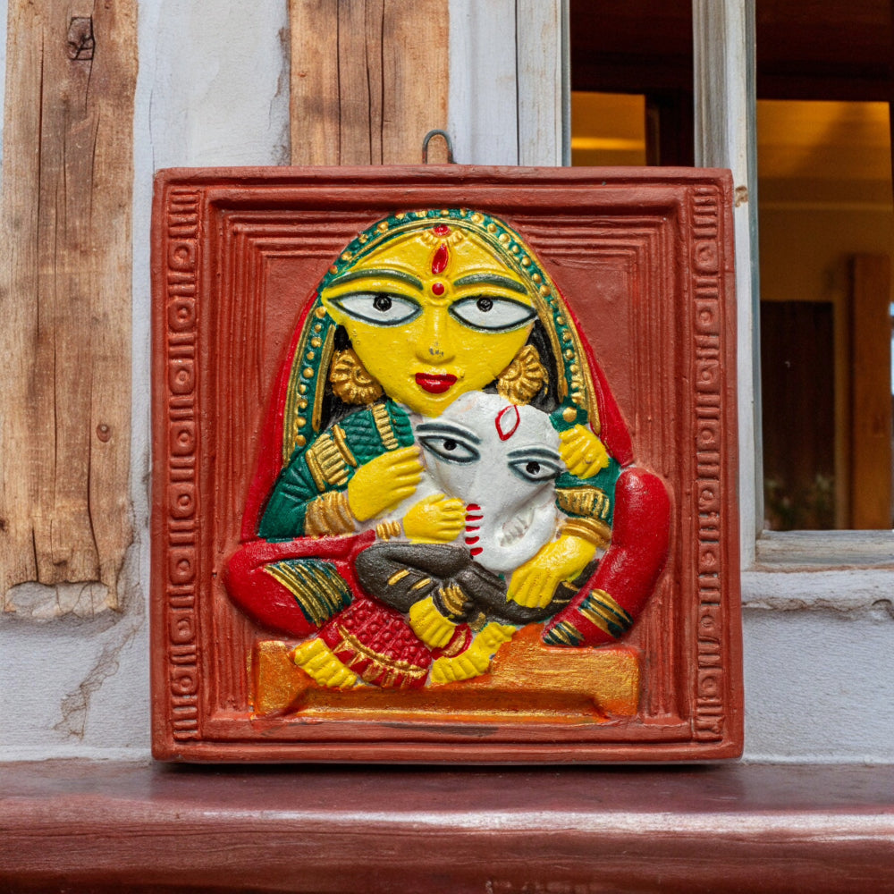 SHILPOGARM Terracotta Tile Wall Hanging (6 inch x 6 inch) - view 3
