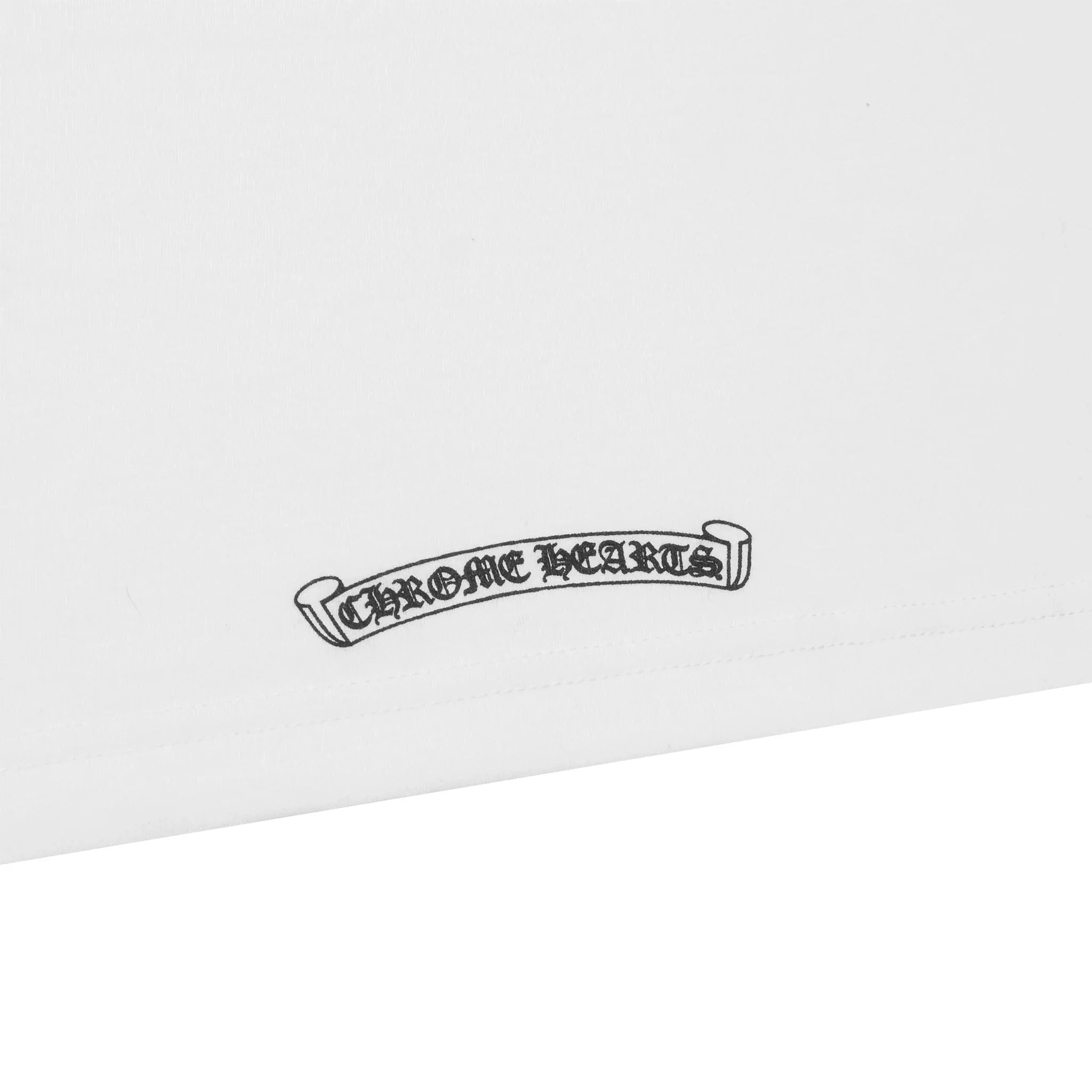 Chrome Hearts Horse Shoe Pocket Logo White T Shirt - view 6
