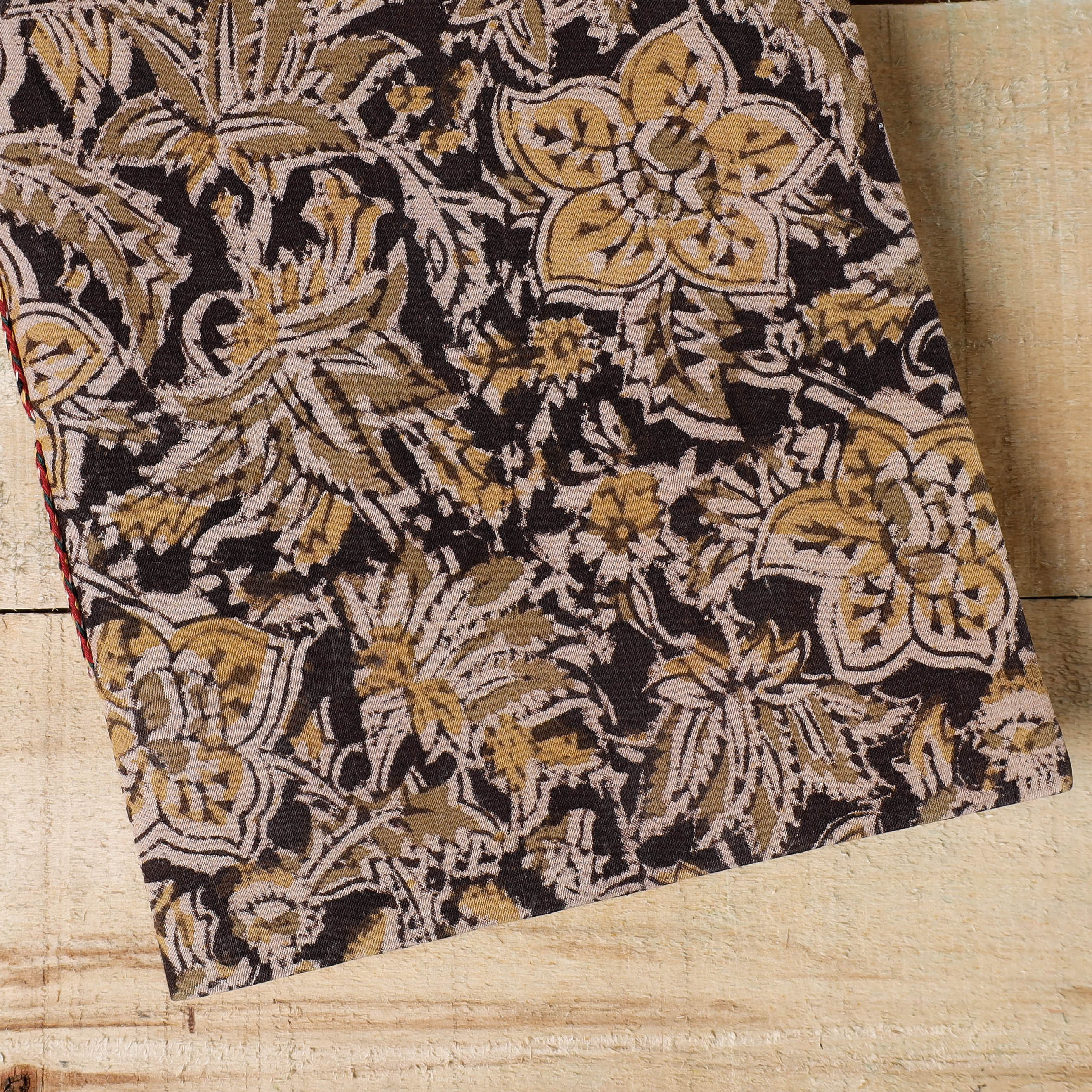 BINDAAS UNLIMITED Black - Kalamkari Fabric Cover Handmade Paper Notebook (9 x 7 in) - view 2