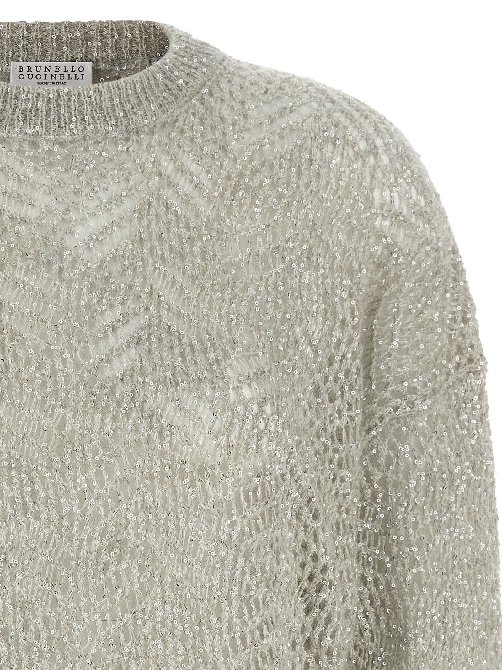 Brunello Cucinelli Dazzling Abstract Leaf Sweater - view 3