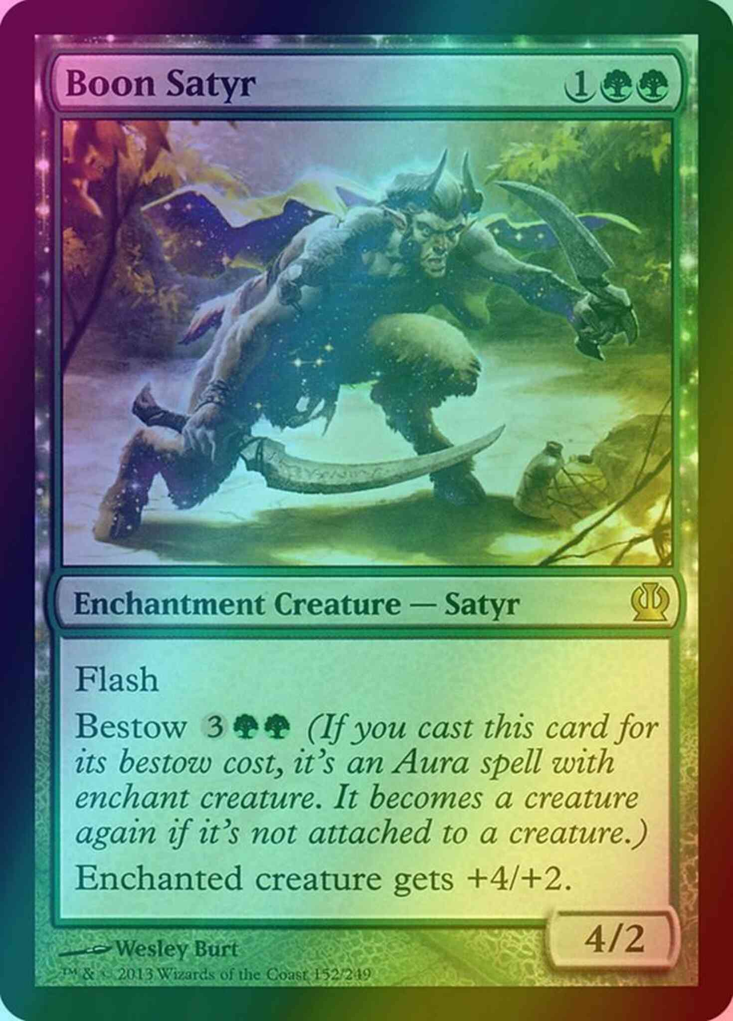 Boon satyr 152 – Magic Boon Satyr [152] [Theros] [Foil]