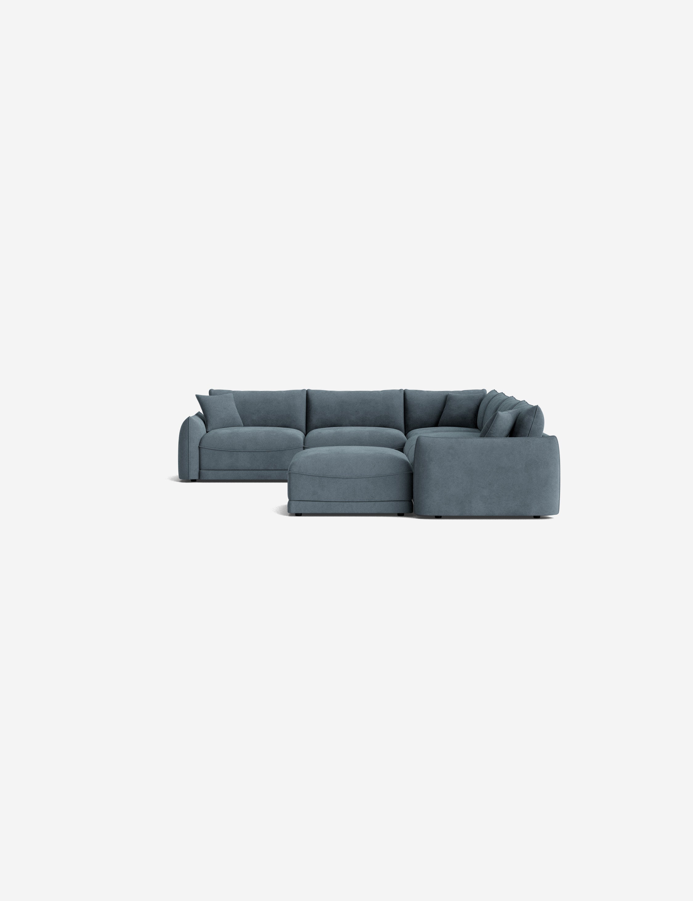 Lulu and Georgia Balmer Modular Corner Sectional Sofa With Ottoman - view 104