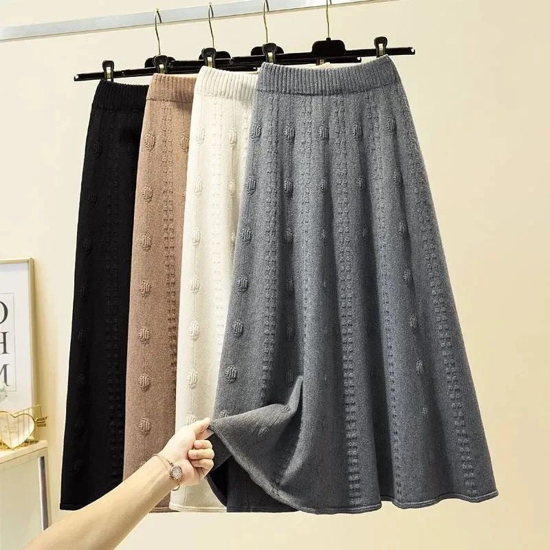 Alamode By Akanksha Semeah Statement Woolen Pleated Skirt