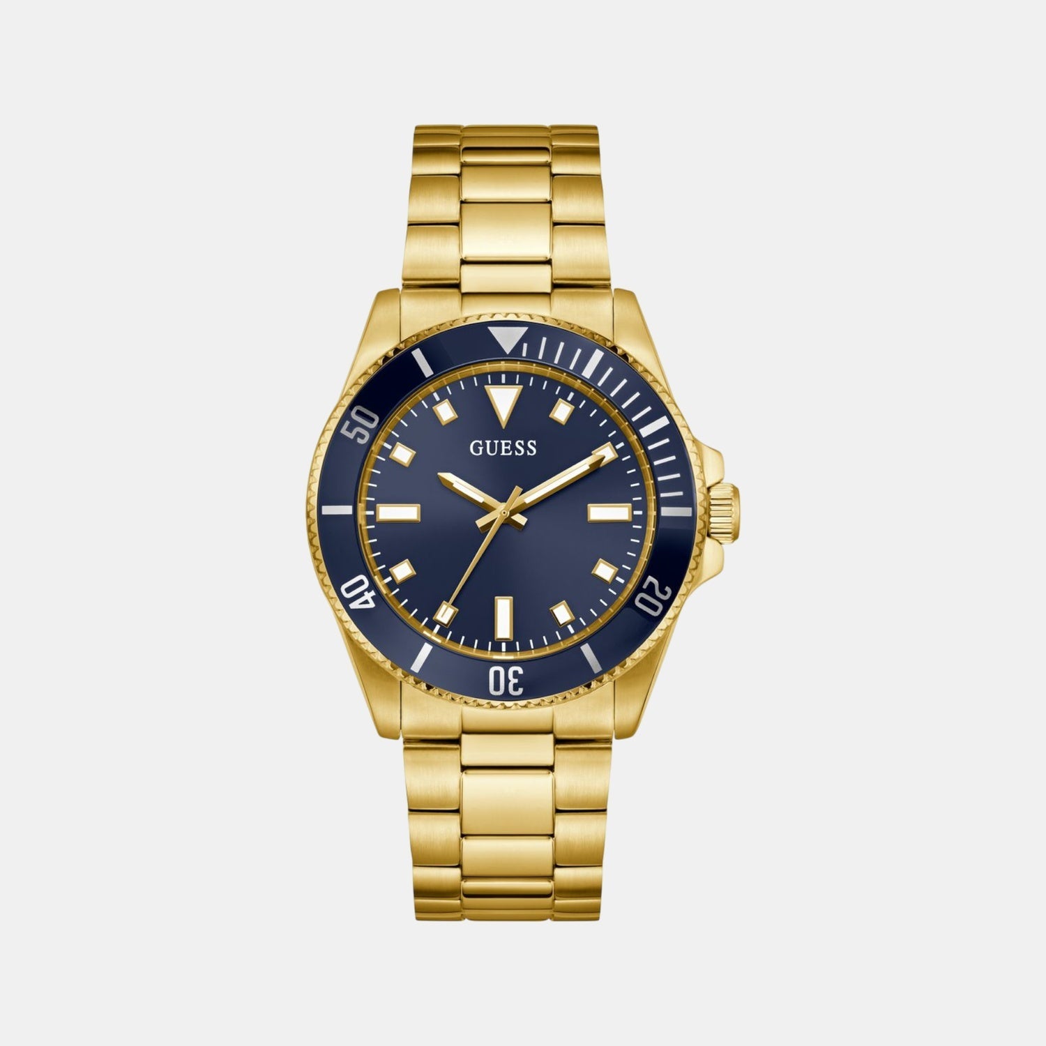 Guess Cliff Men Quartz Blue Dial Analog Stainless Steel Watch GW0968G2