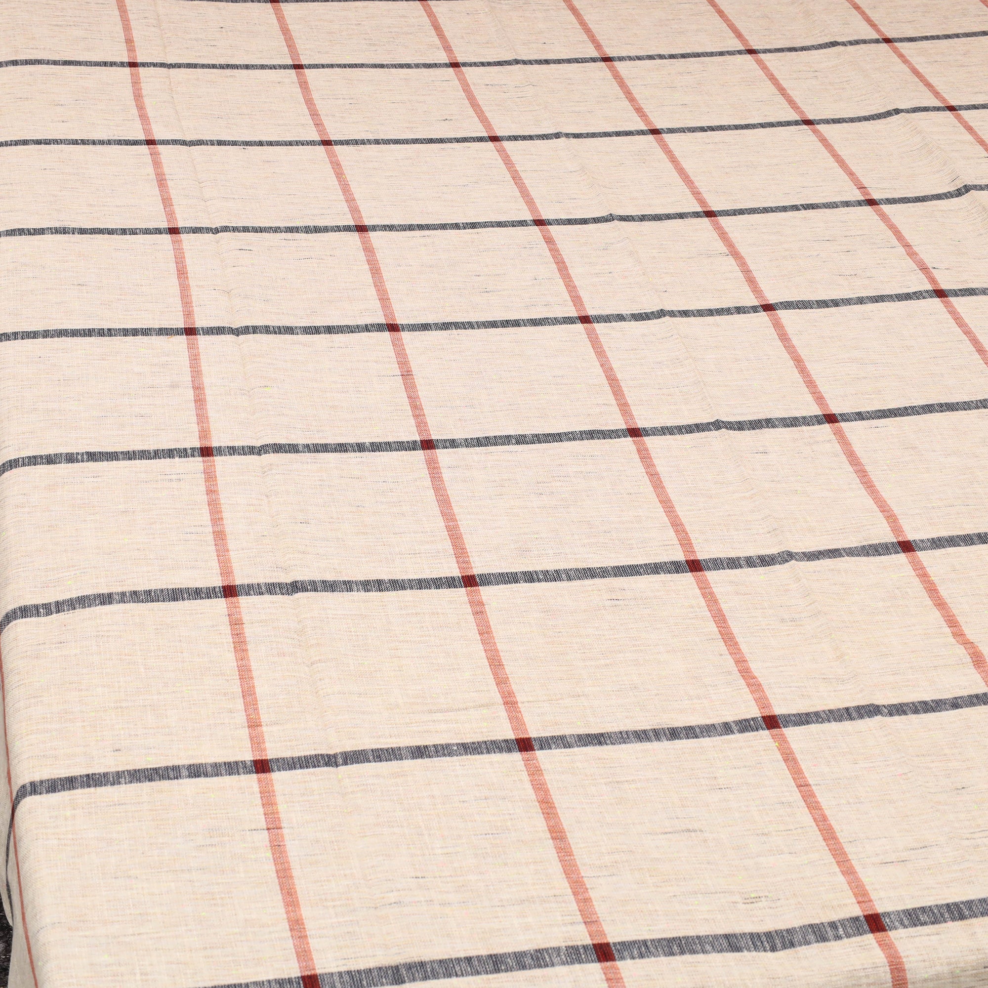 GWALIOR HANDLOOMS Beige - Plain Cotton Single Handloom Bed Cover (90 x 60 in) 78 - view 2