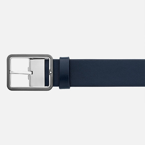 Montblanc Mont Blanc, Blue/grey 35 mm reversible leather belt - view 3