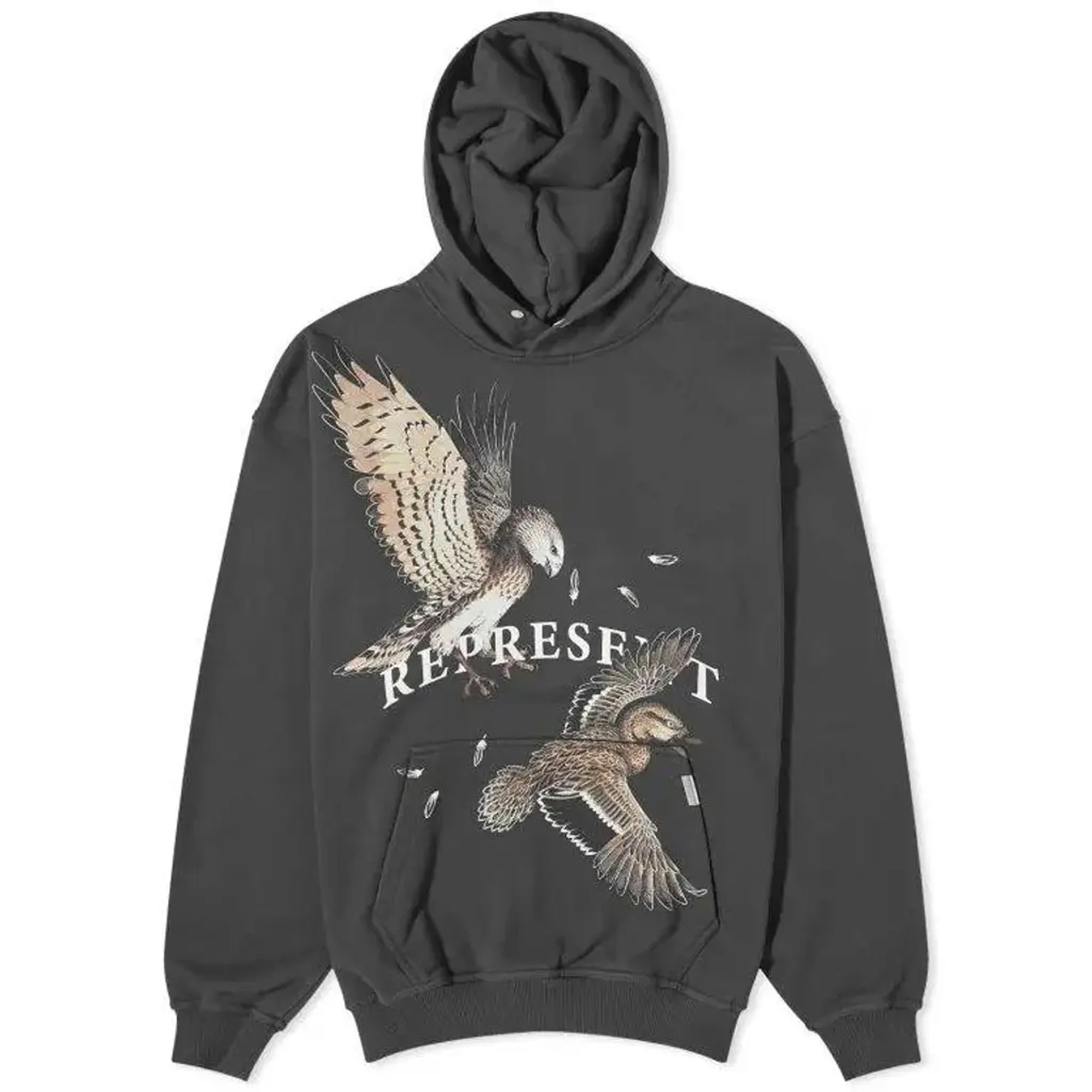 Represent | BIRDS OF PREY HOODIE { OFF BLACK - view 5