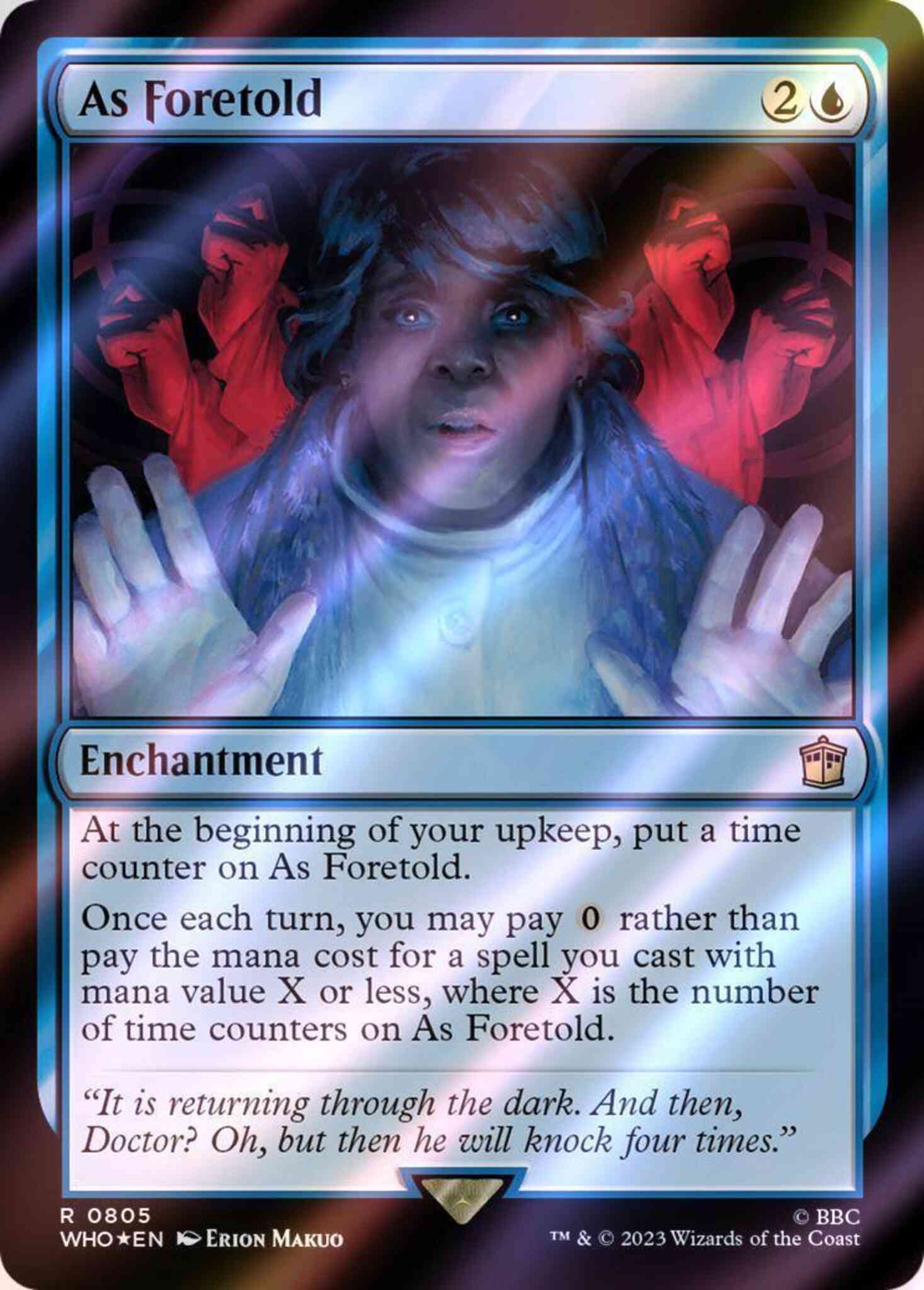 As foretold 805 – Magic As Foretold [805] [Universes Beyond: Doctor Who] [Surge Foil]