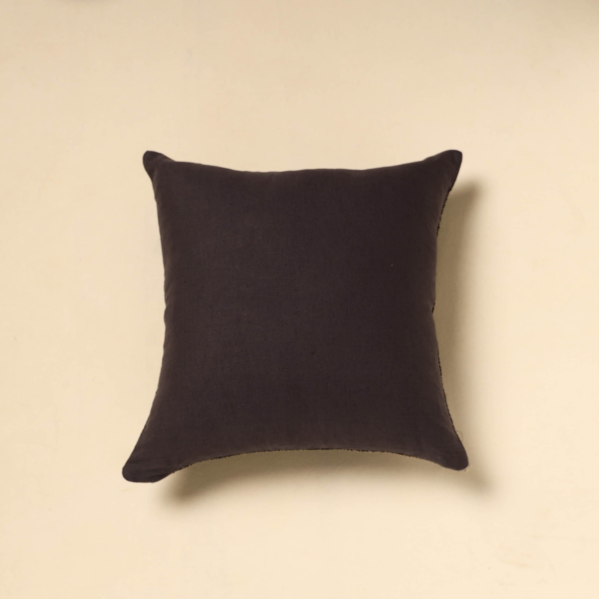 NOORI BAZAR Black - Tussar Silk Bengal Kantha Work Cushion Cover 20 - view 3