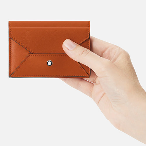 Montblanc Mont Blanc, Soft card holder 4cc – Spicy Orange - view 2