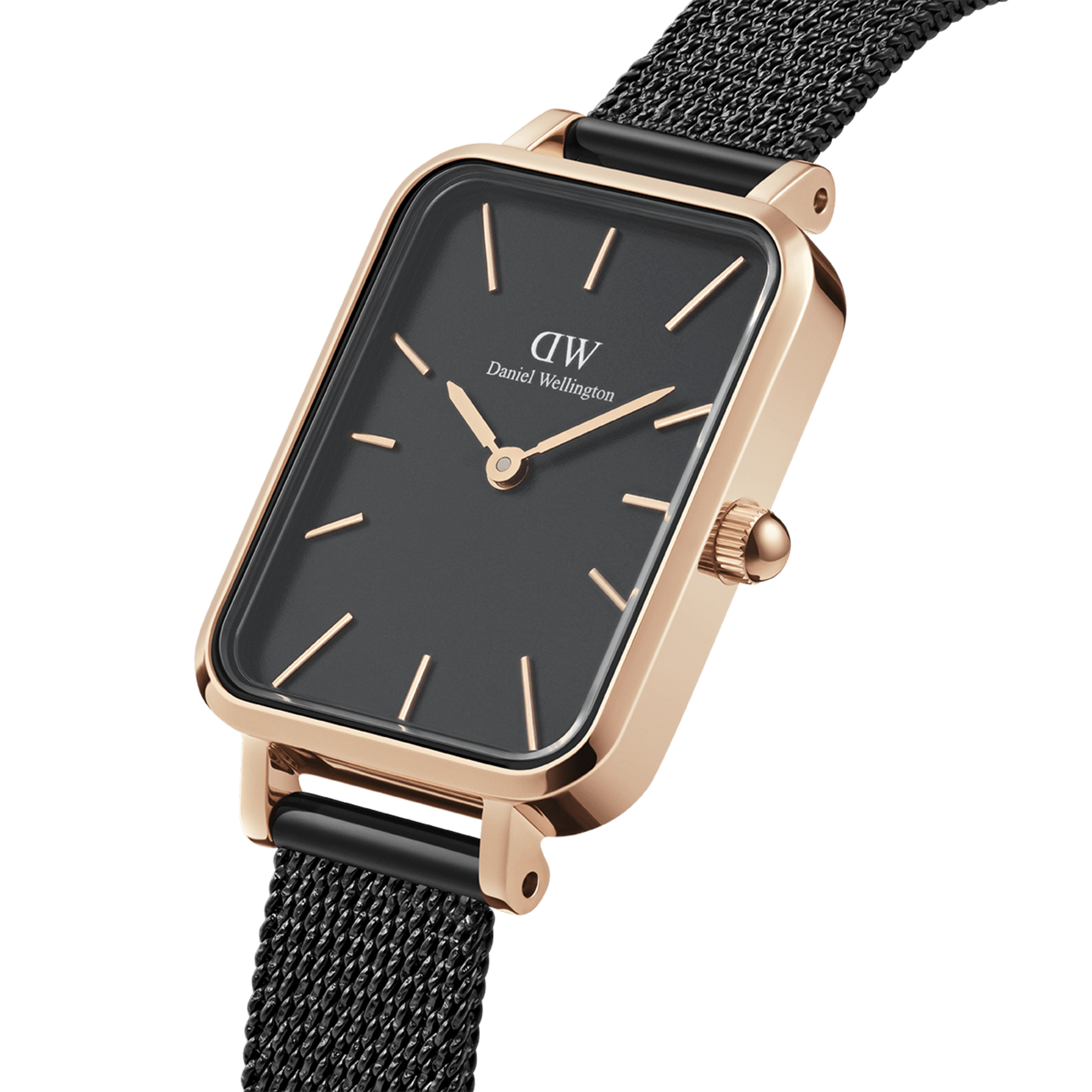 Daniel Wellington Quadro Pressed Ashfield Black & Rose Gold - view 2