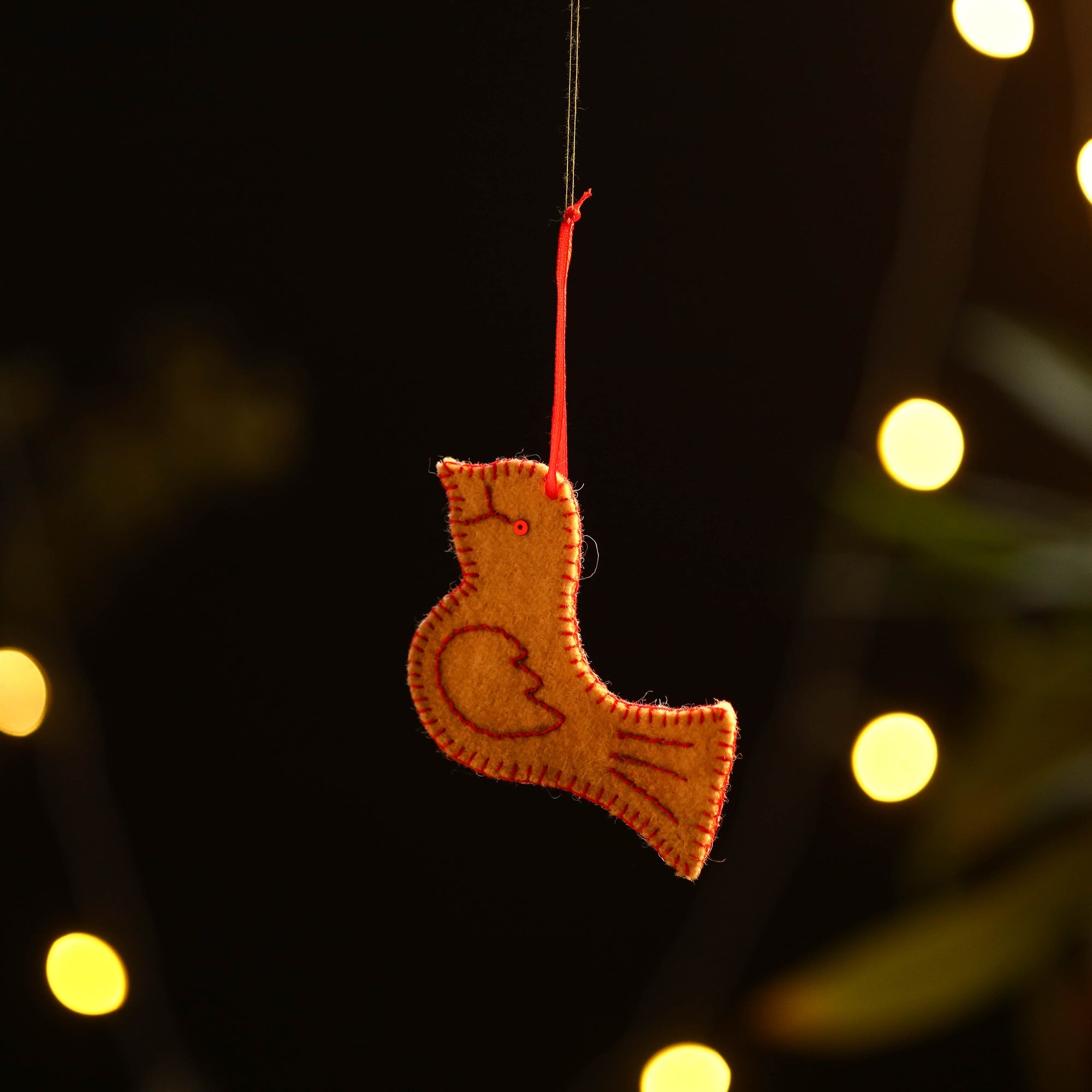 SASHA Bird- Handmade Felt Christmas Ornament