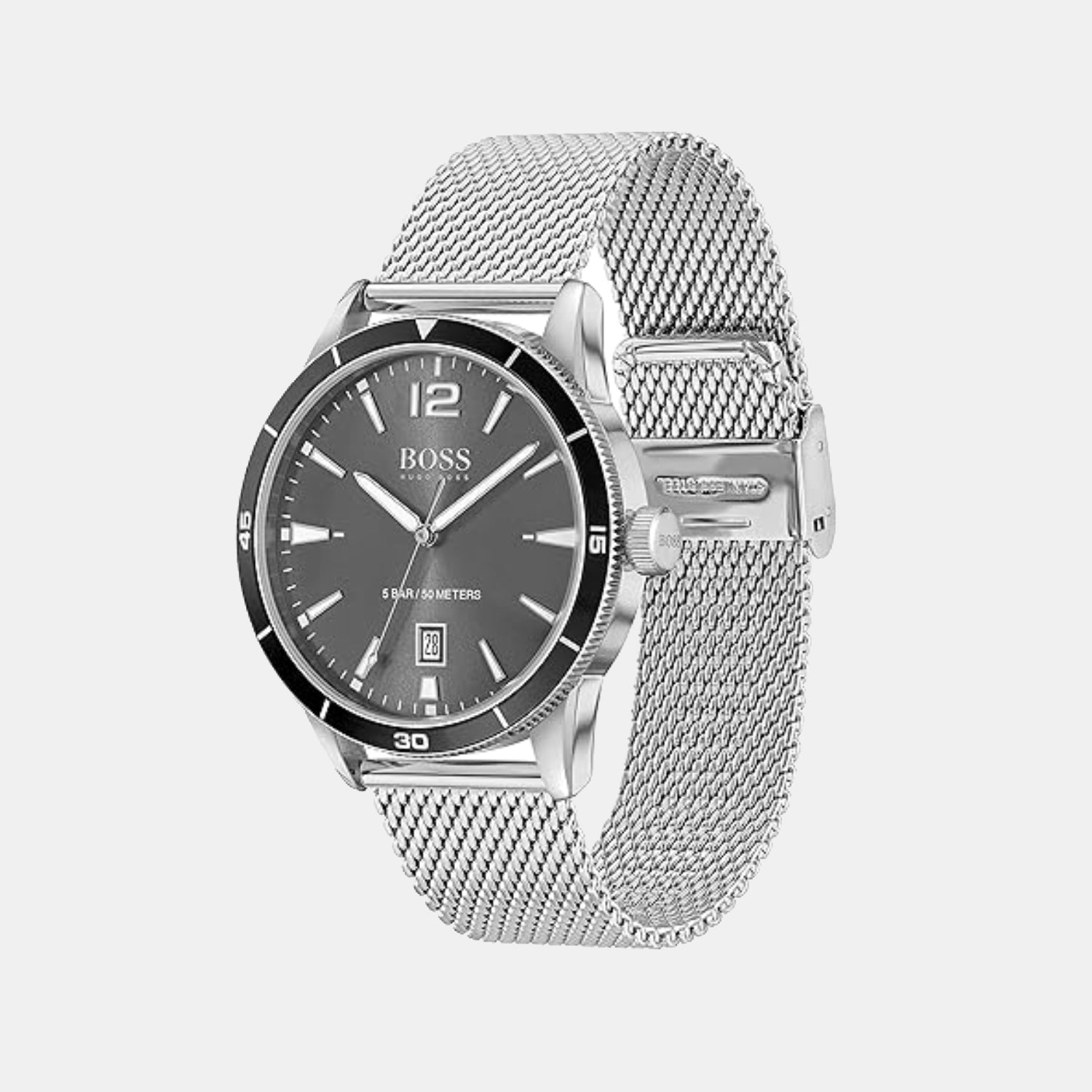 Boss Drifter Men Quartz Grey Dial Analog Leather Watch 1570126 - view 2