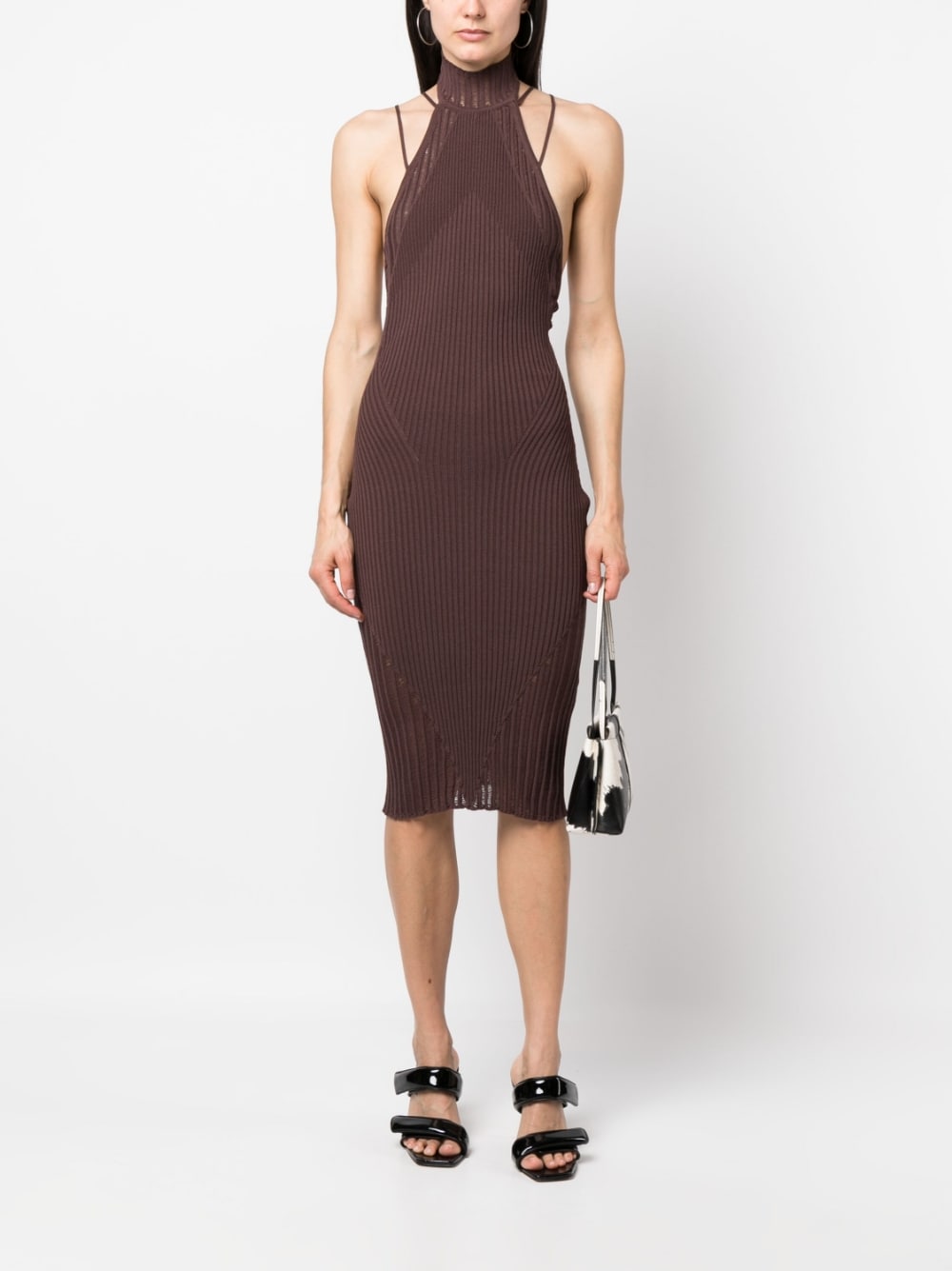 AndreĀdamo AndreÄdamo Ribbed midi dress - view 2