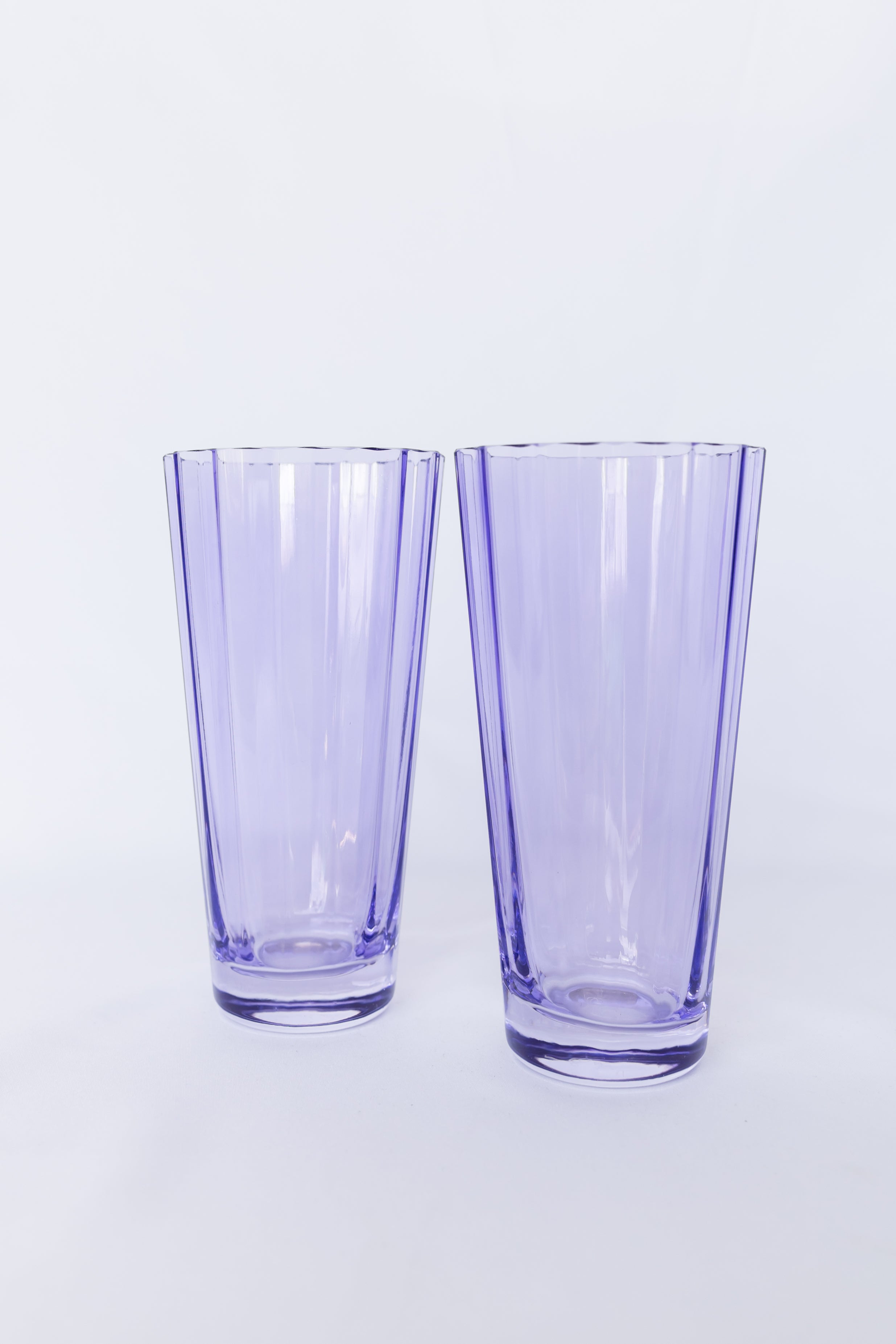 Estelle Colored Glass Estelle Colored Sunday High Balls - Set of 2 {Lavender}