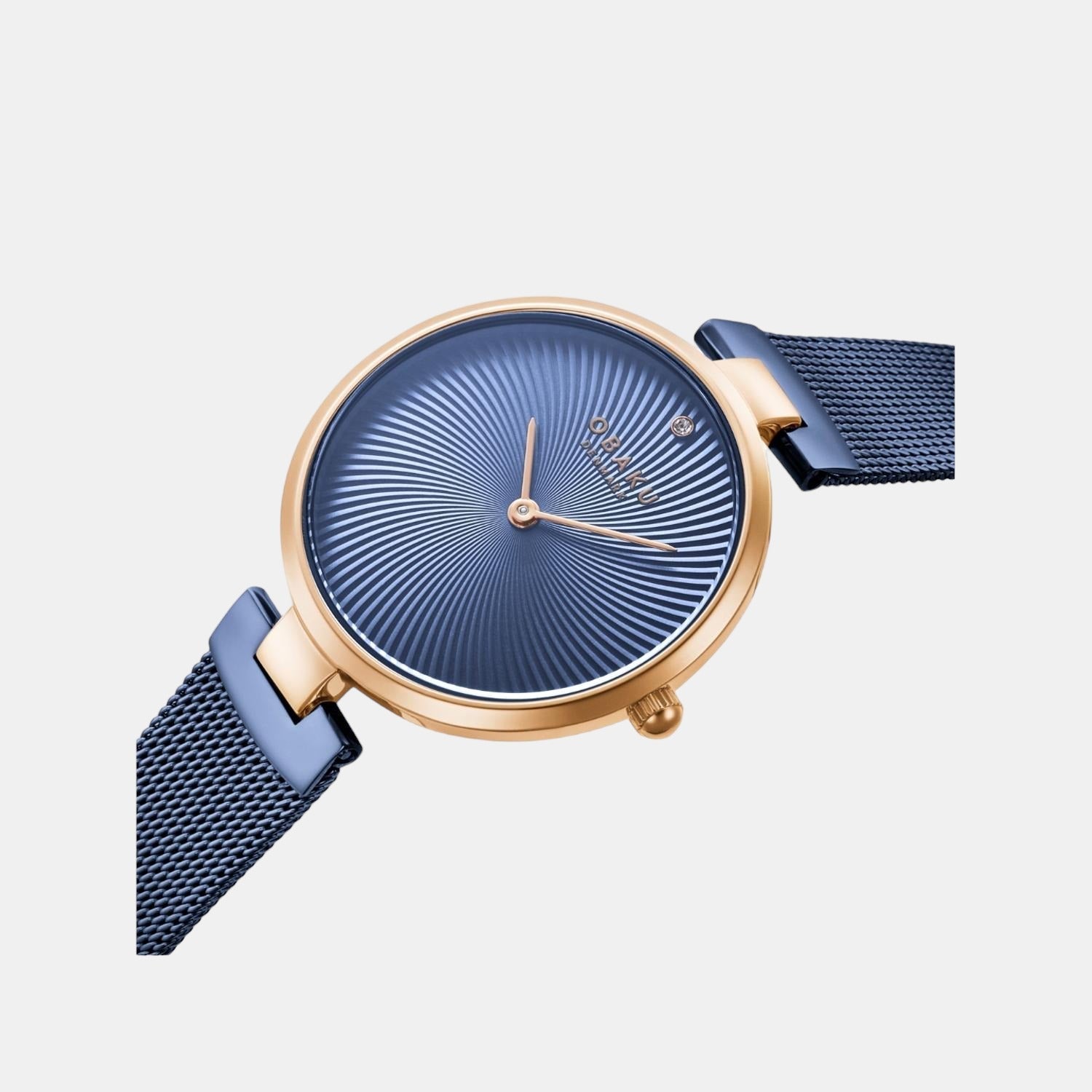 Obaku Diamant Women Quartz Blue Dial Analog Stainless Steel Watch V256LXVLML - view 2