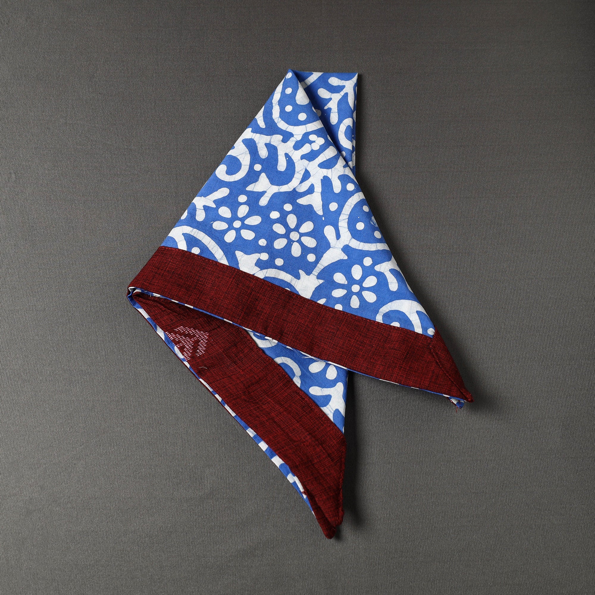 NOORI BAZAR Blue - Hand Batik Printed Cotton Bandana