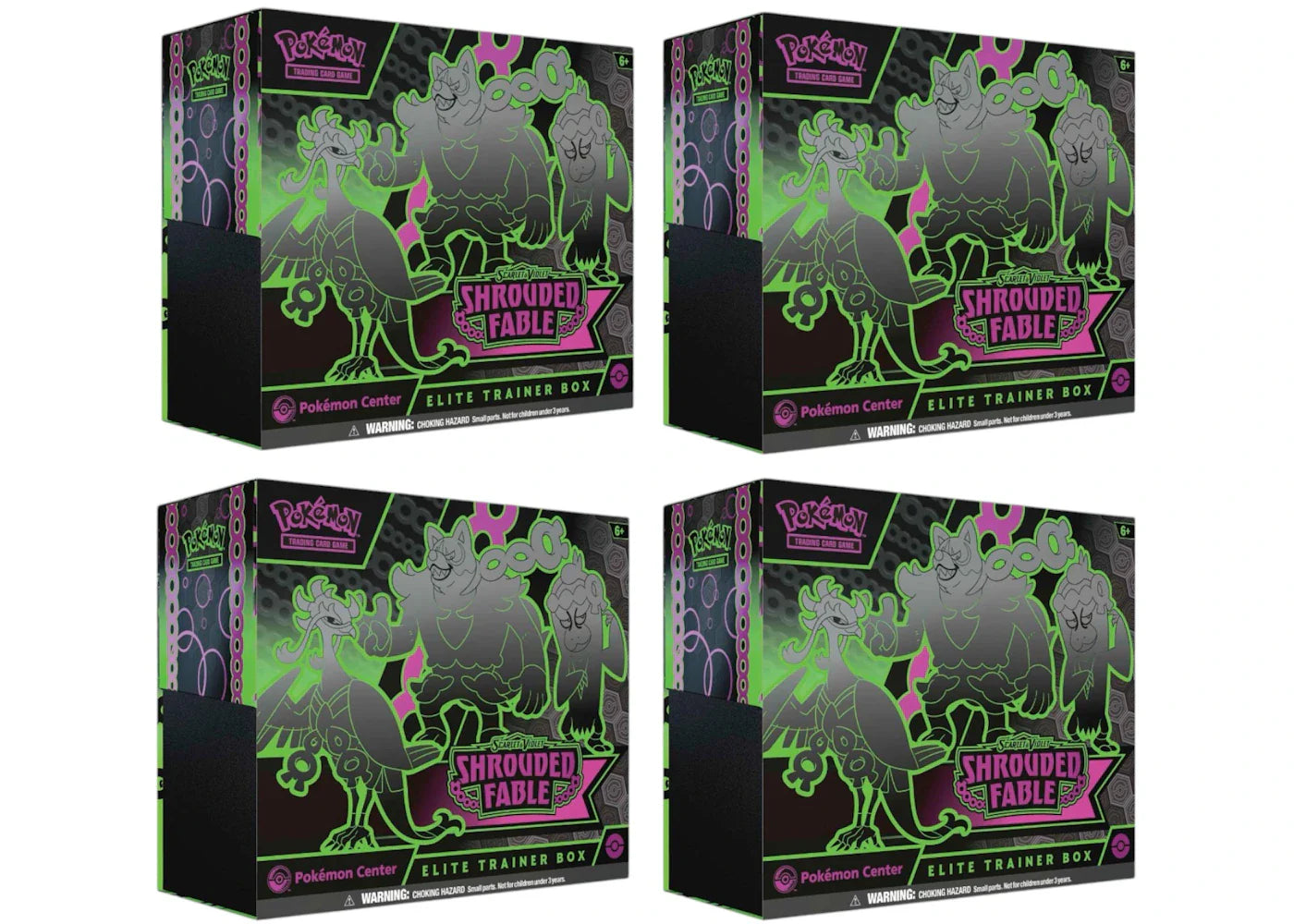 Scarlet violet shrouded – 2024 Pokémon Scarlet & Violet Shrouded Fable Pokémon Center Elite Trainer Box 4x Lot
