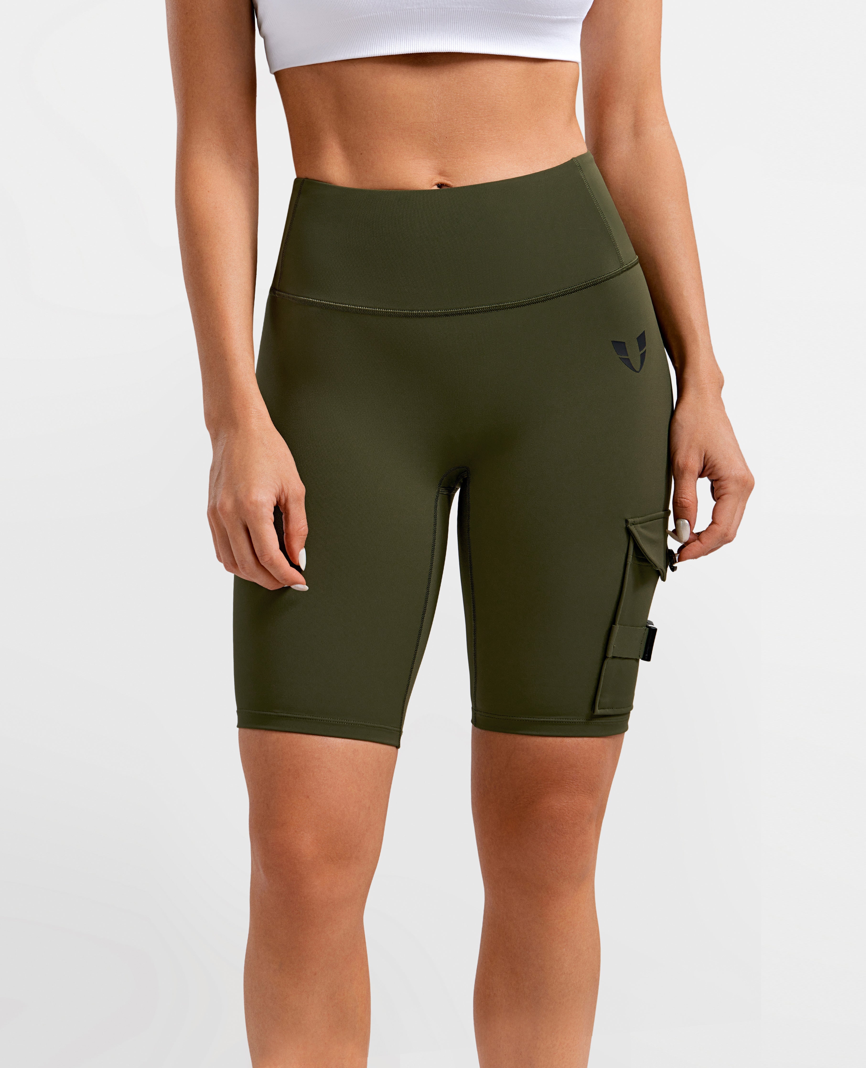 FIRM ABS Active Cargo Shorts - Dark Olive Green