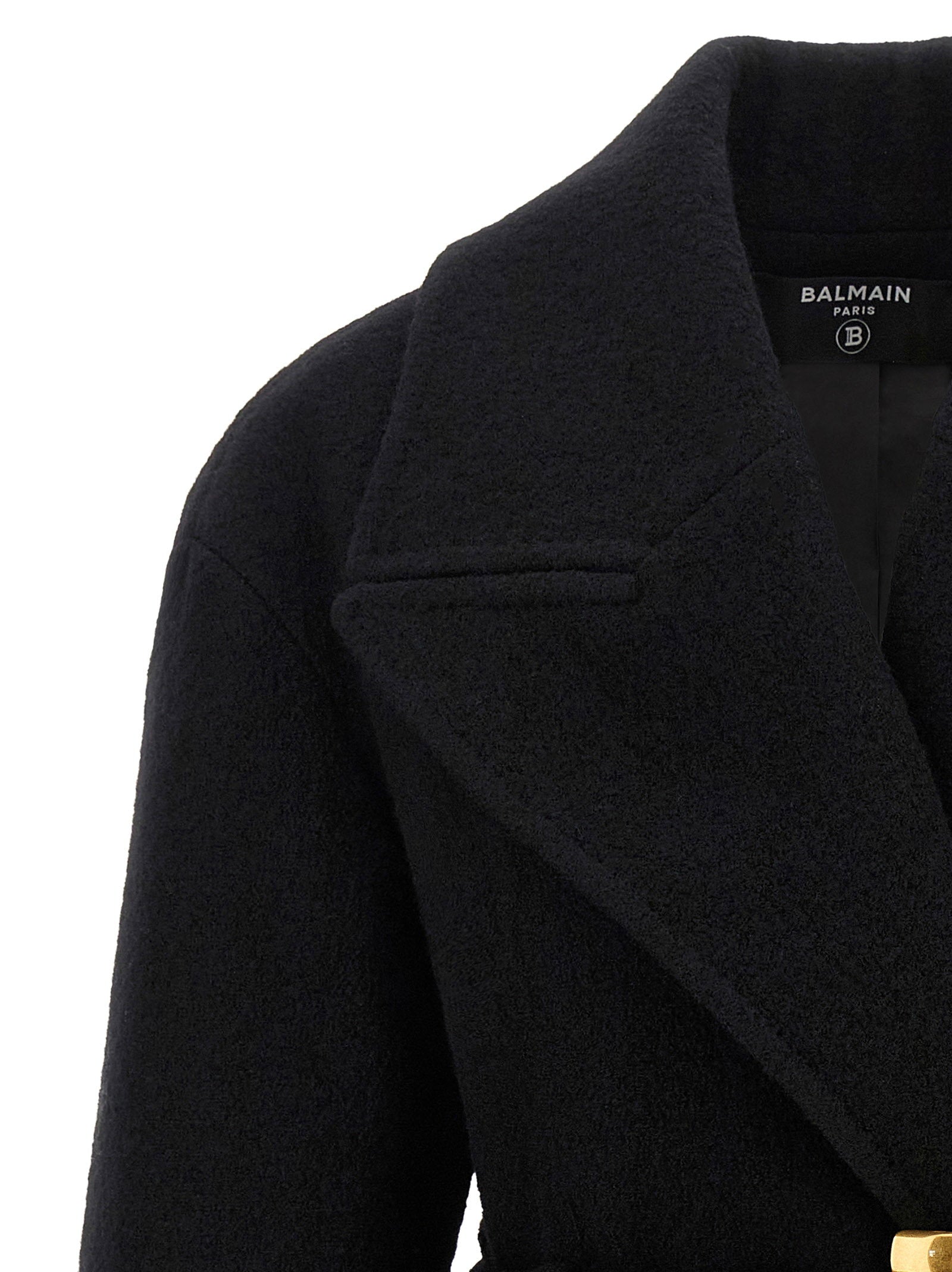 Balmain Anthem Belted Caban - view 3
