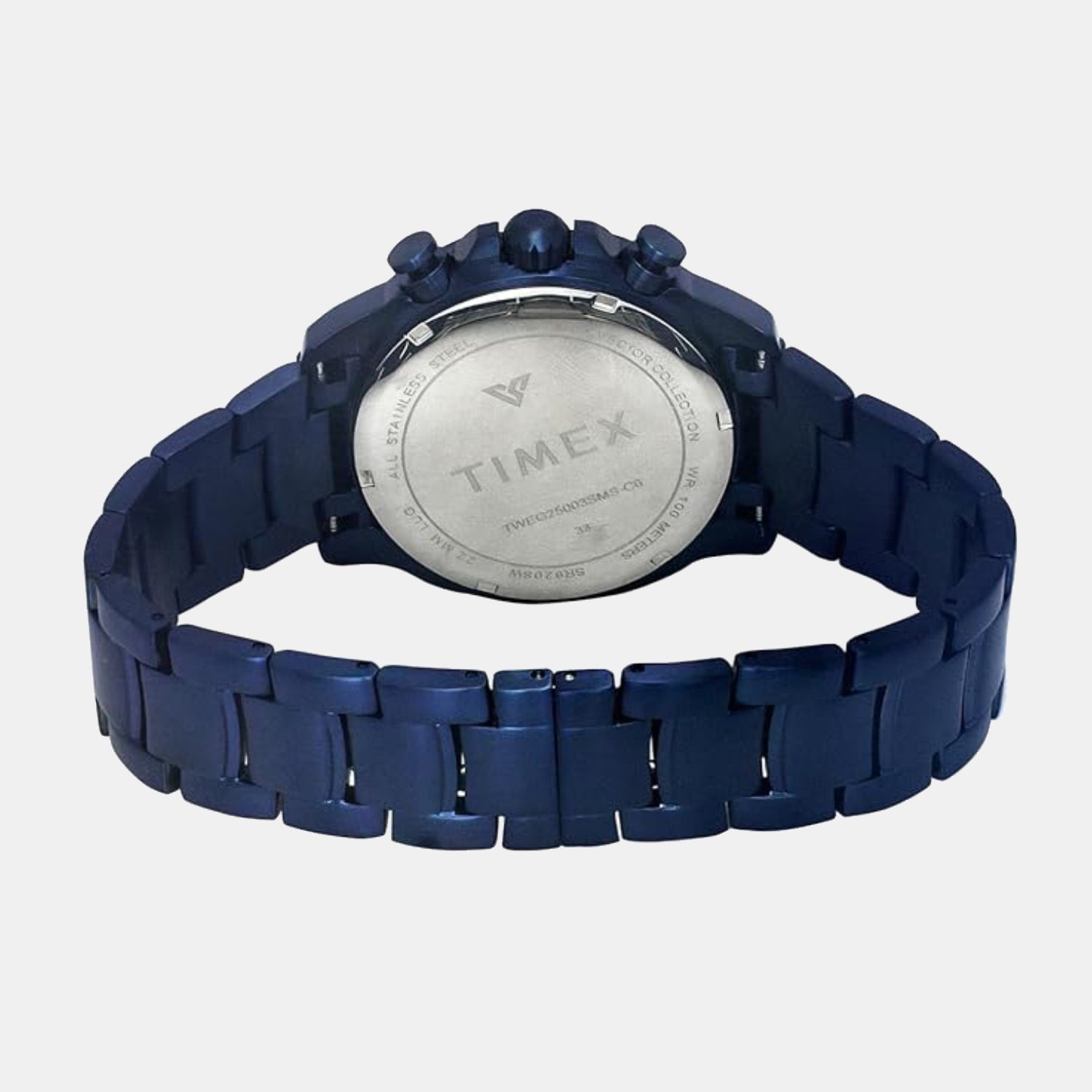 Timex E Class Men Quartz Blue Dial Multi-Function Stainless Steel Watch TWEG25003 - view 4