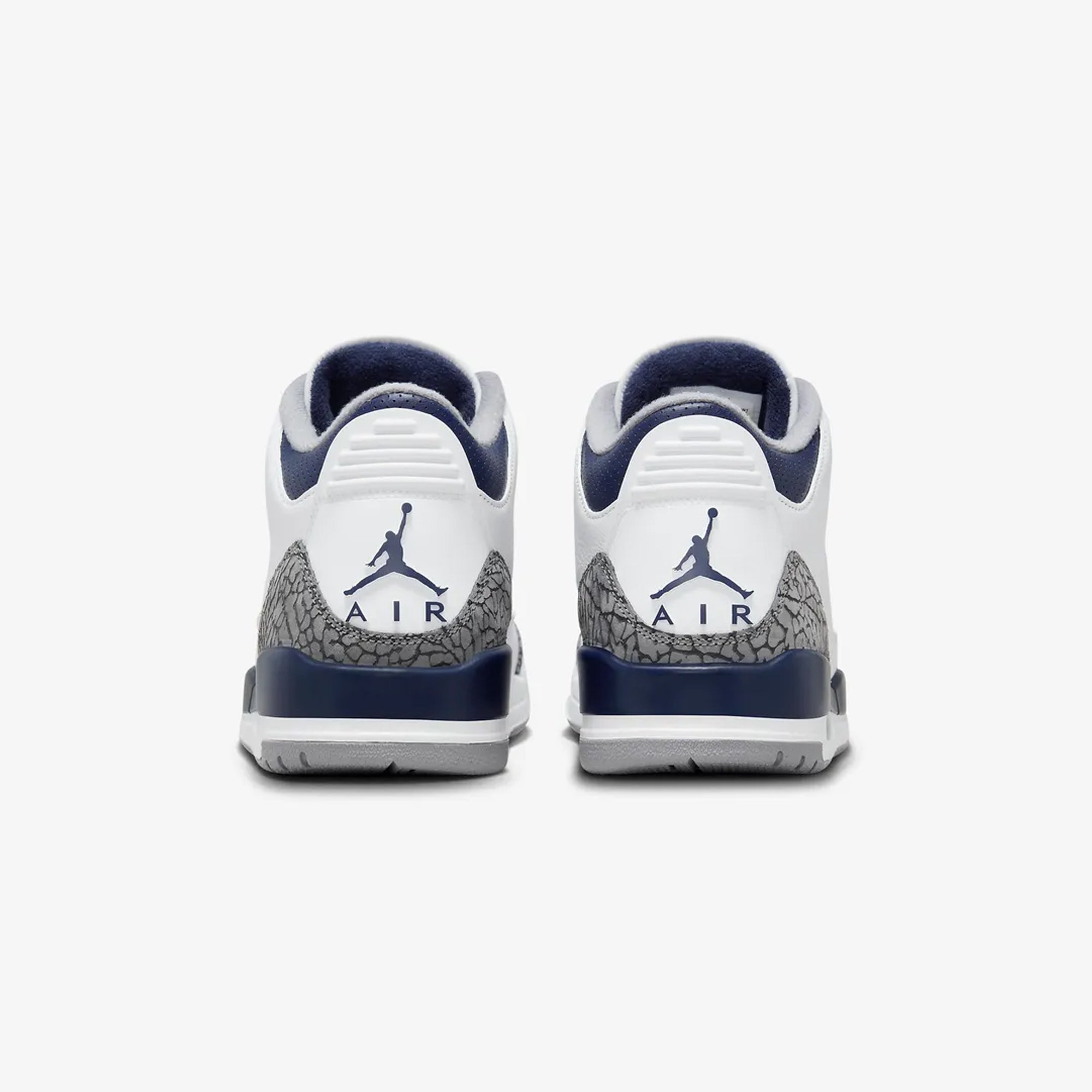 Jordan | AIR JORDAN 3 RETRO { WHITE/MIDNIGHT NAVY-CEMENT GREY-BLACK - view 2