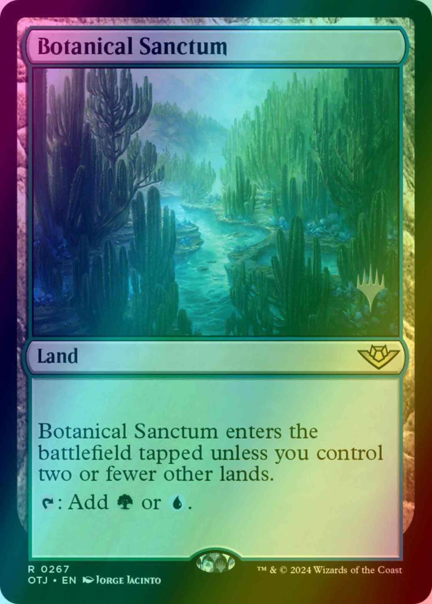 Botanical sanctum 267p – Magic Botanical Sanctum [267p] [Promo Pack] [Outlaws of Thunder Junction: Promos] [Foil]