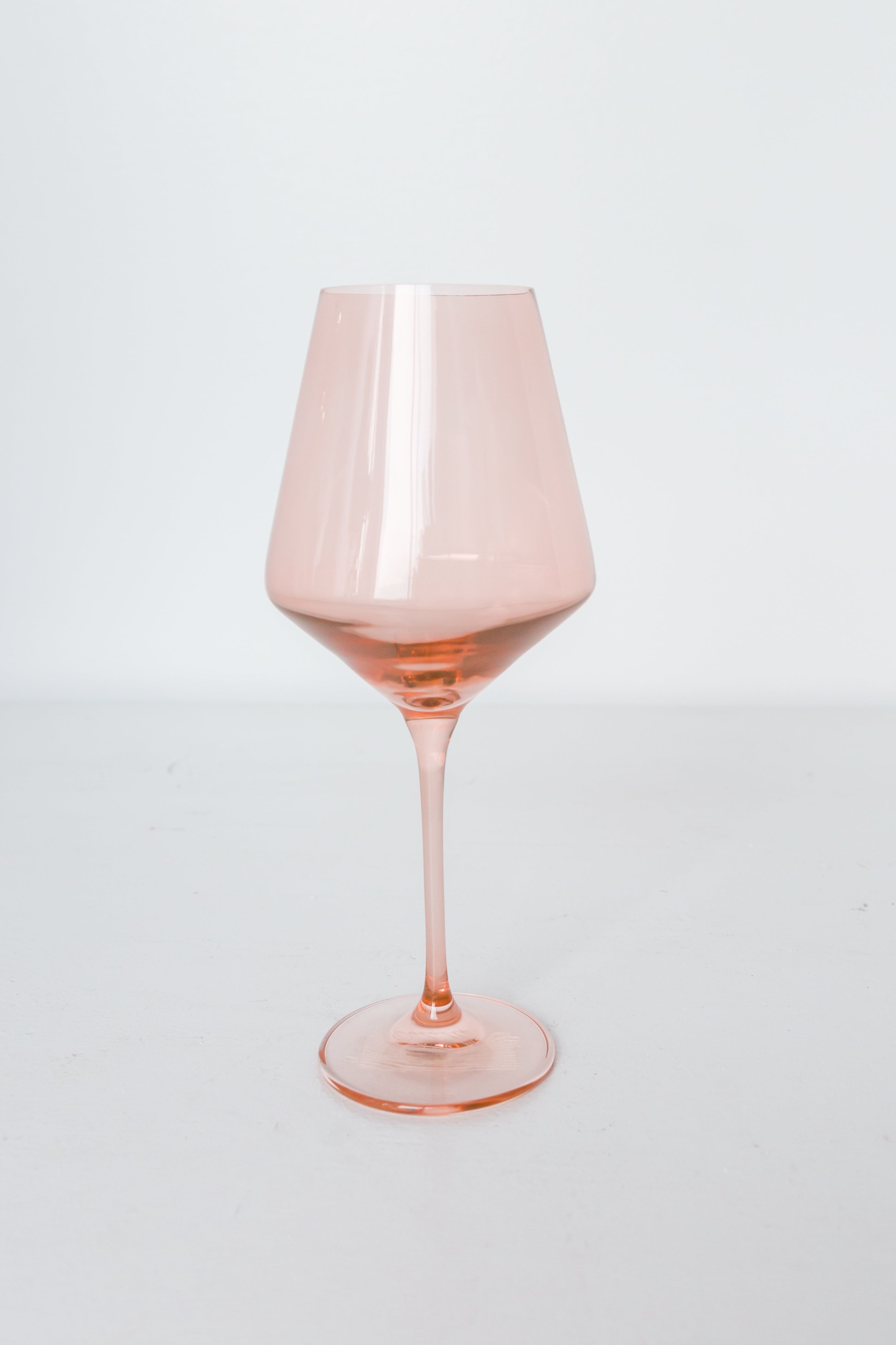 Estelle Colored Glass Estelle Colored Wine Stemware - Set of 6 {Blush Pink} - view 6