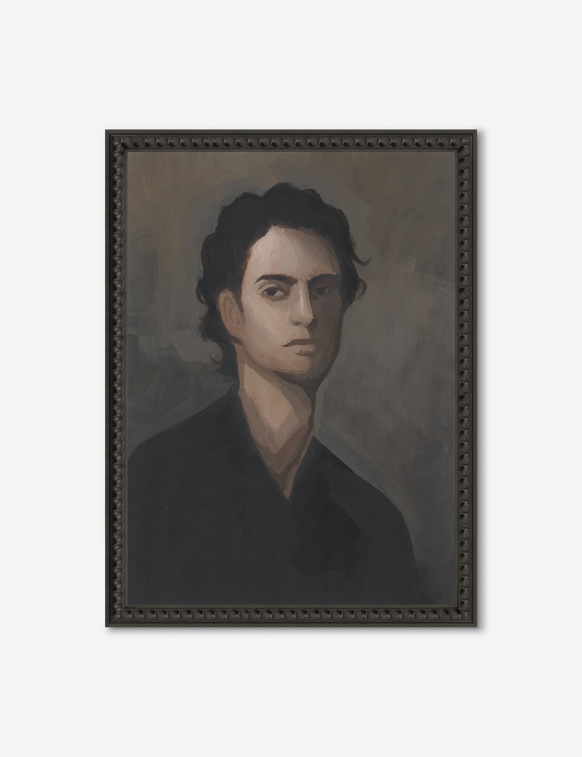 Lulu and Georgia Portrait of A Man Wall Art by Ryan Brown