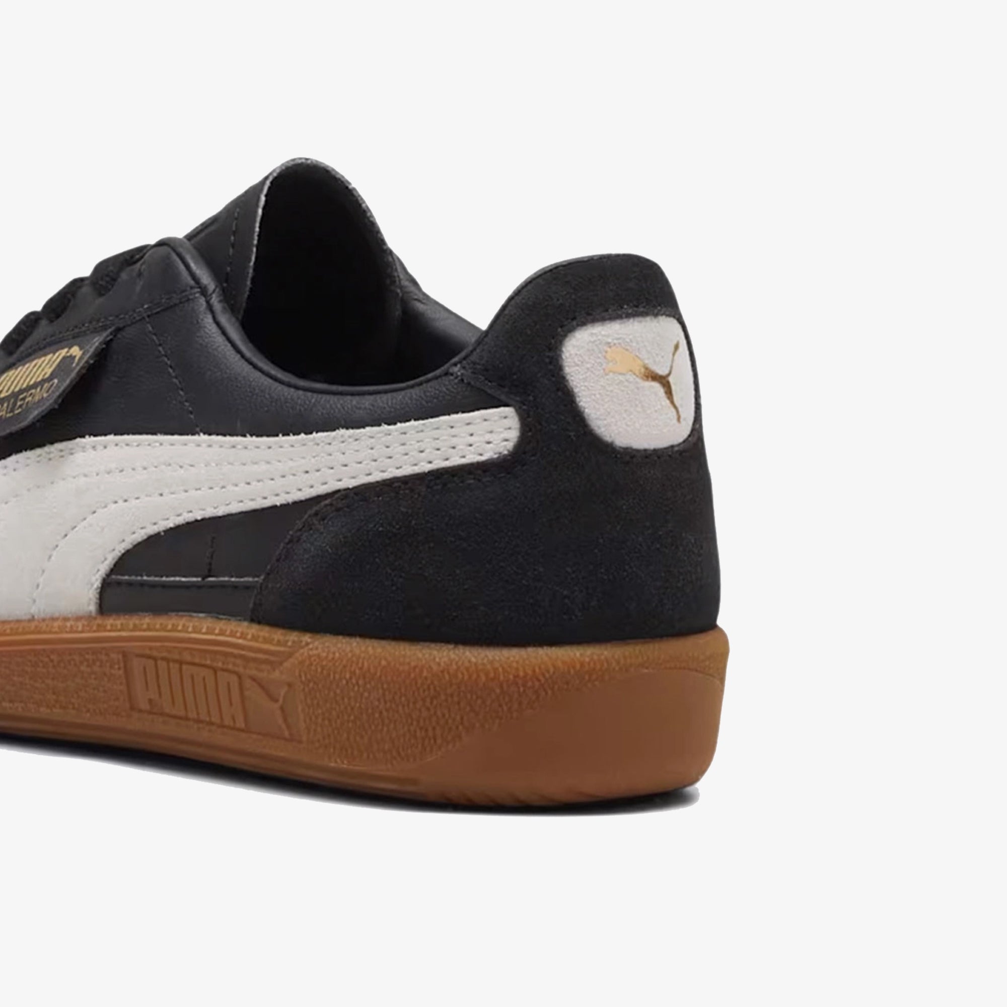 Puma | Palermo Lth { Puma Blackfeather Gray-gum - view 5
