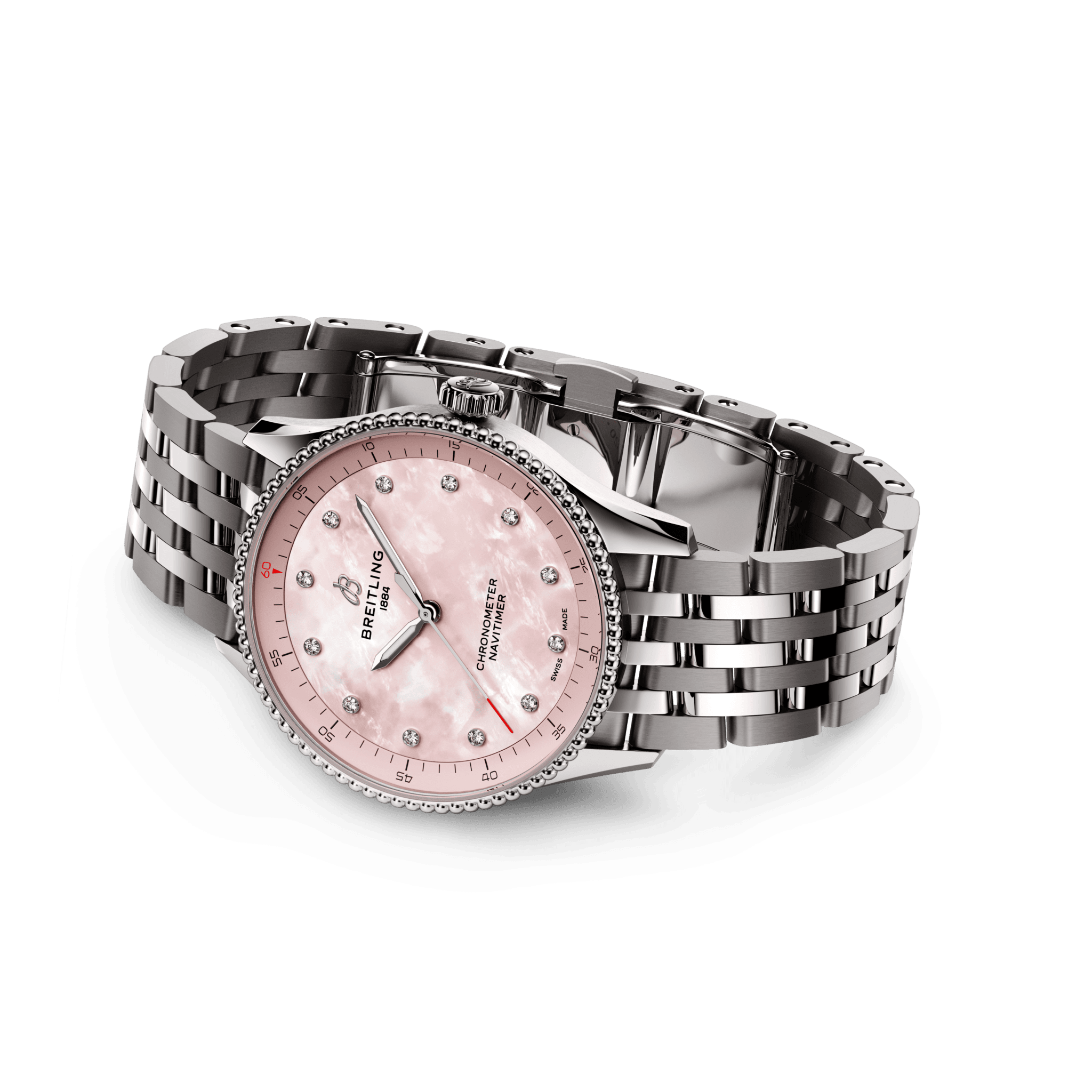 Breitling Navitimer Pink Dial Women 32mm - view 3