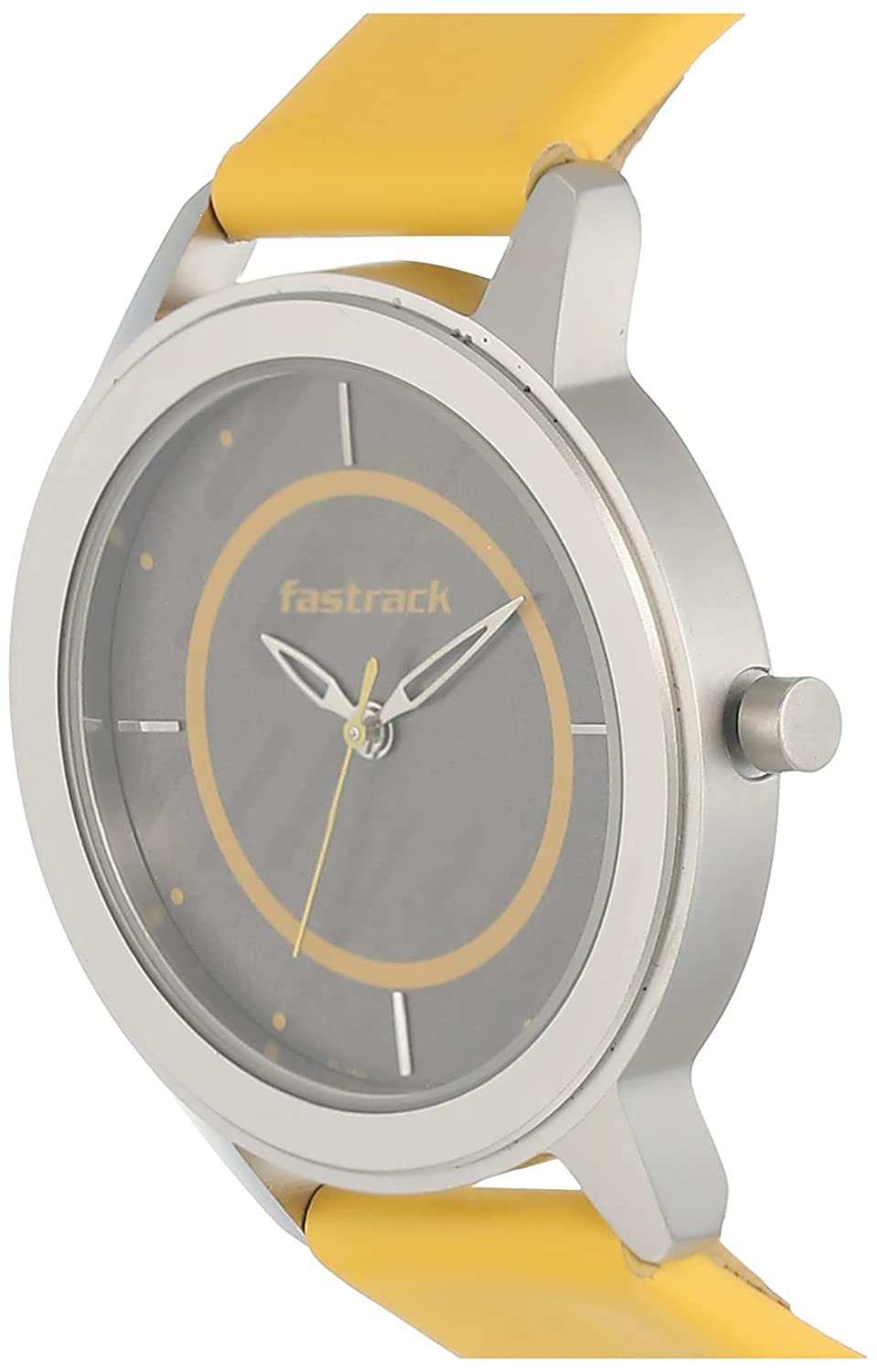 Fastrack Wear Your Look Grey & Yellow