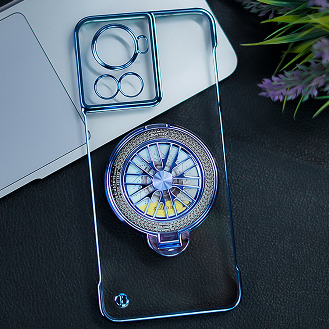 Million Cases OnePlus 10R Crystal Clear Borderless Swivel Stand Case - view 6