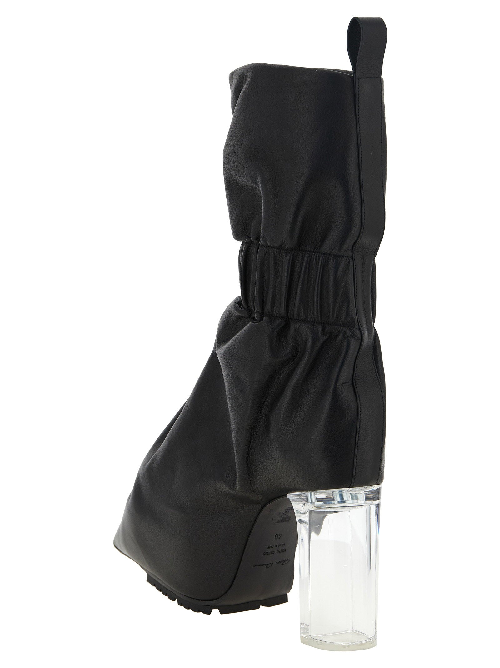 Rick Owens Pull On Cuffed Taquito Ankle Boots - view 3