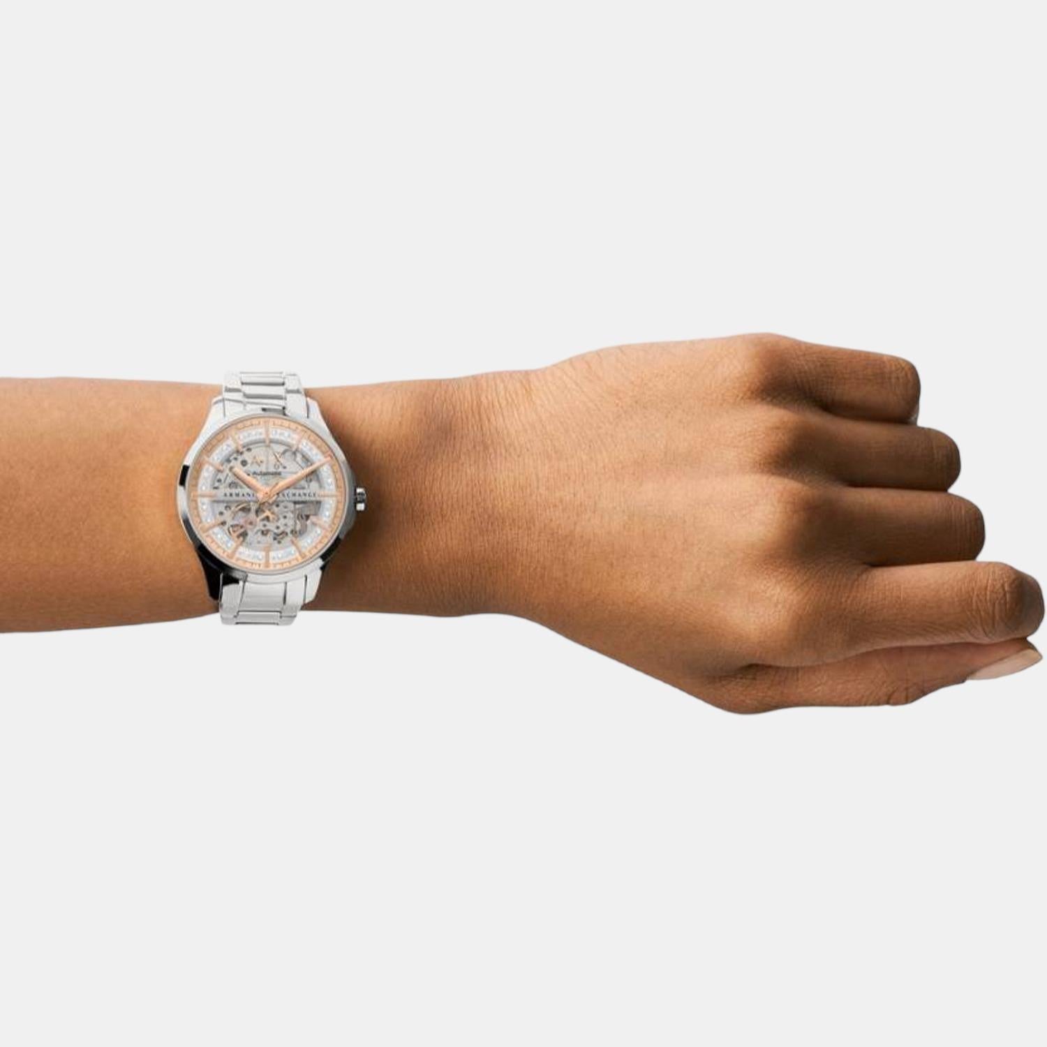 Armani Exchange Hampton Women Automatic Silver Dial Analog Stainless Steel Watch AX5261 - view 2