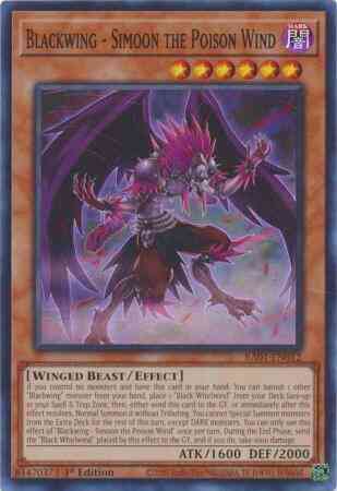 Yu-Gi-Oh! Blackwing - Simoon the Poison Wind - RA01-EN012 - Super Rare - 1st Edition