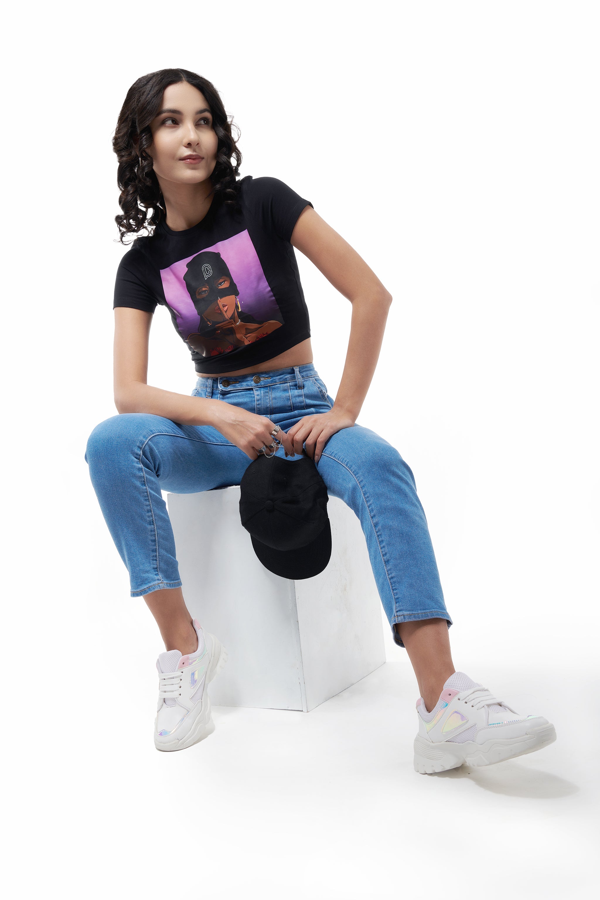 Normcore Ariana Crop Tee – Black