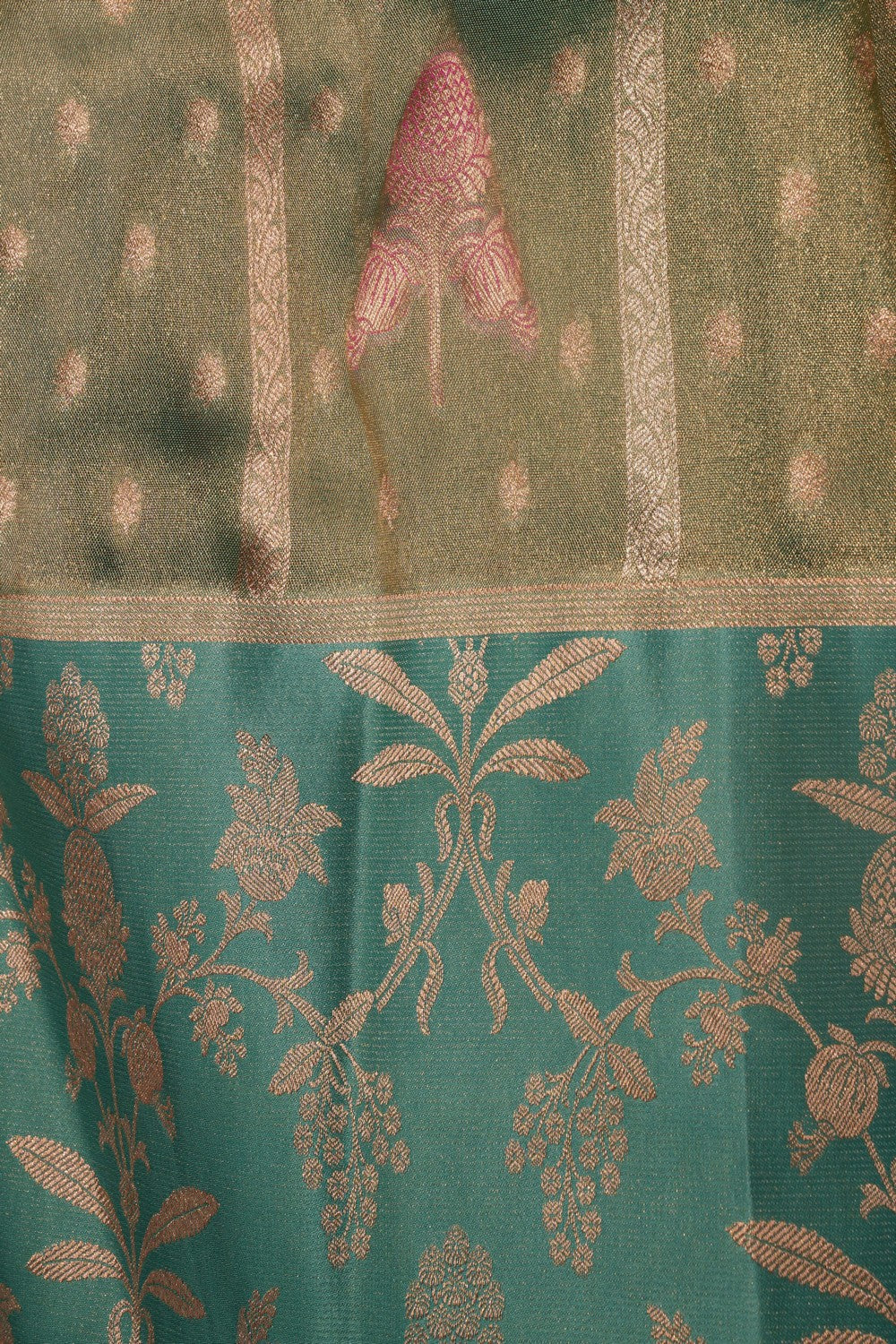 Kalanjali Gorgeous Silk Green Saree – Women's - view 2
