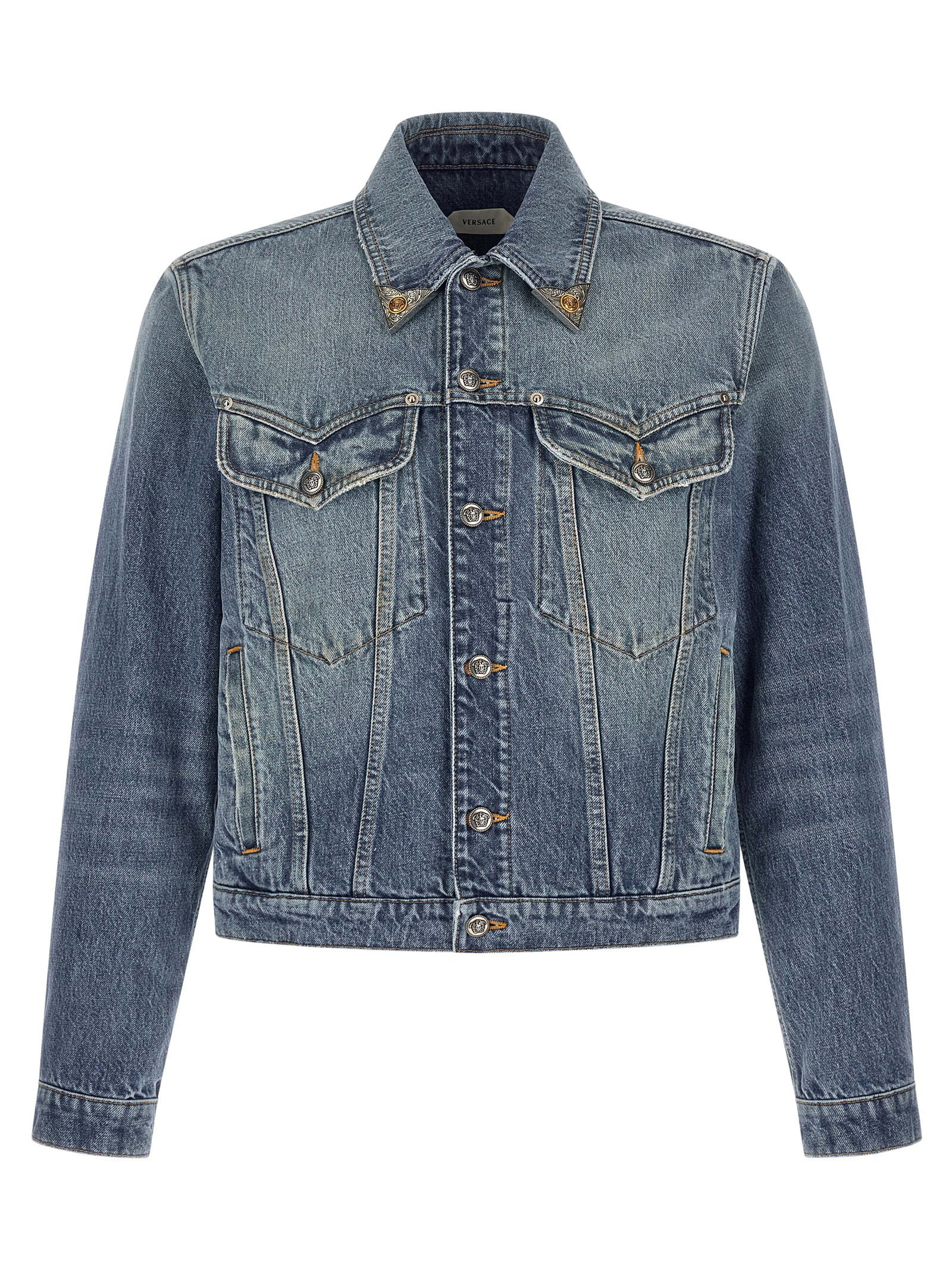 Versace Medusa Denim Jacket – 100% cotton