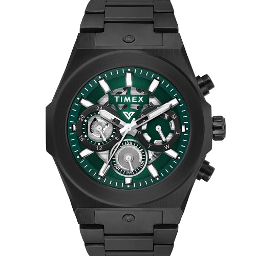 Timex Vector Men Green Round Dial Analog Watch 47.15mm TWEG26102