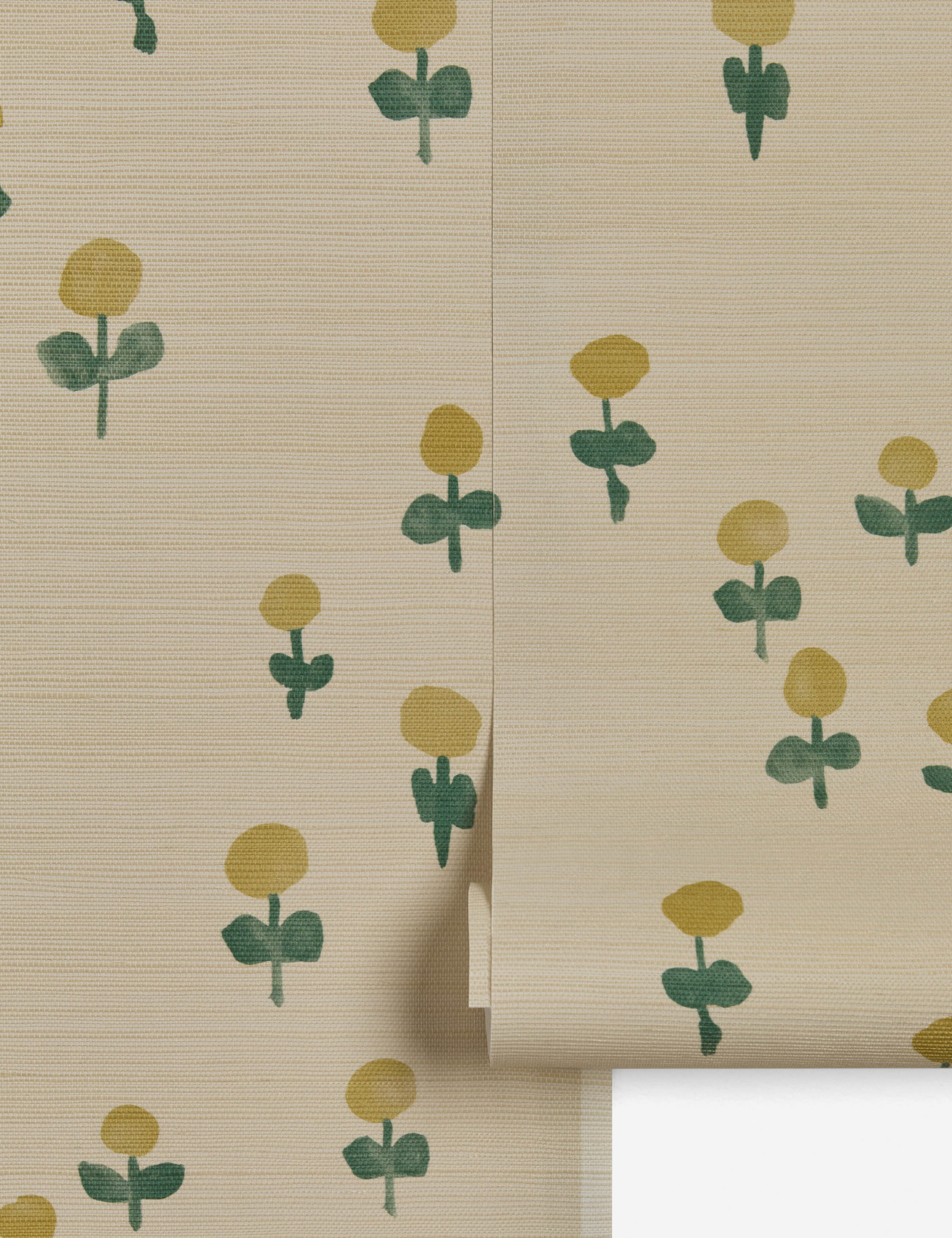 Lulu and Georgia Voi Grasscloth Wallpaper by Sarah Sherman Samuel
